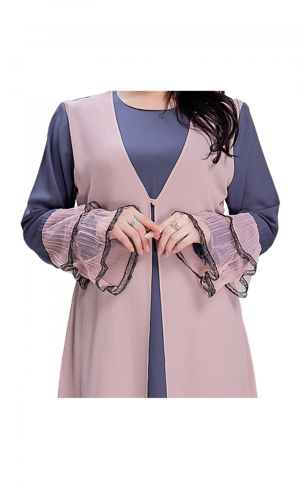 Safeeya - Abaya -Grey Brown - Image 2