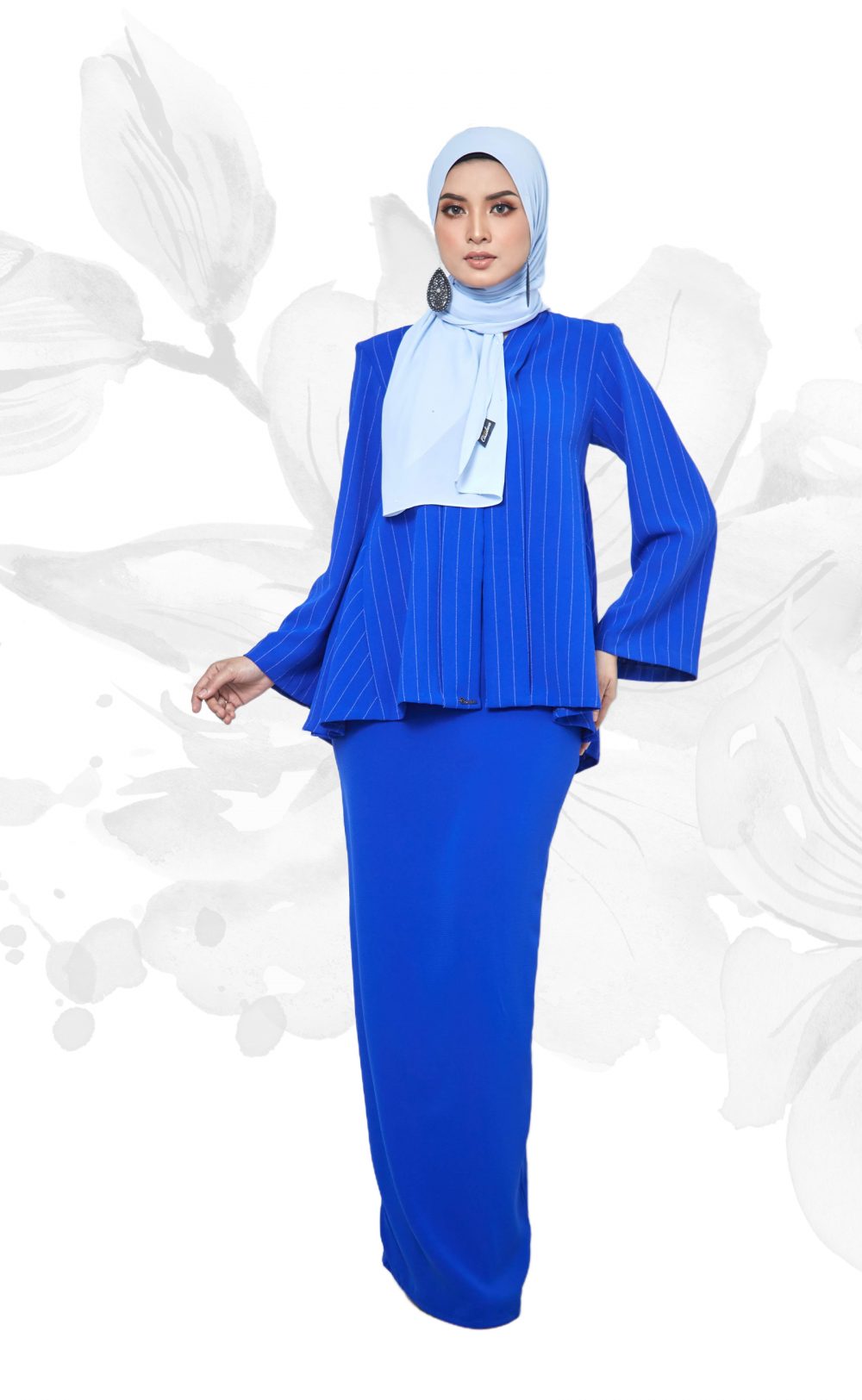Deana - Kebaya Pendek - Royal Blue