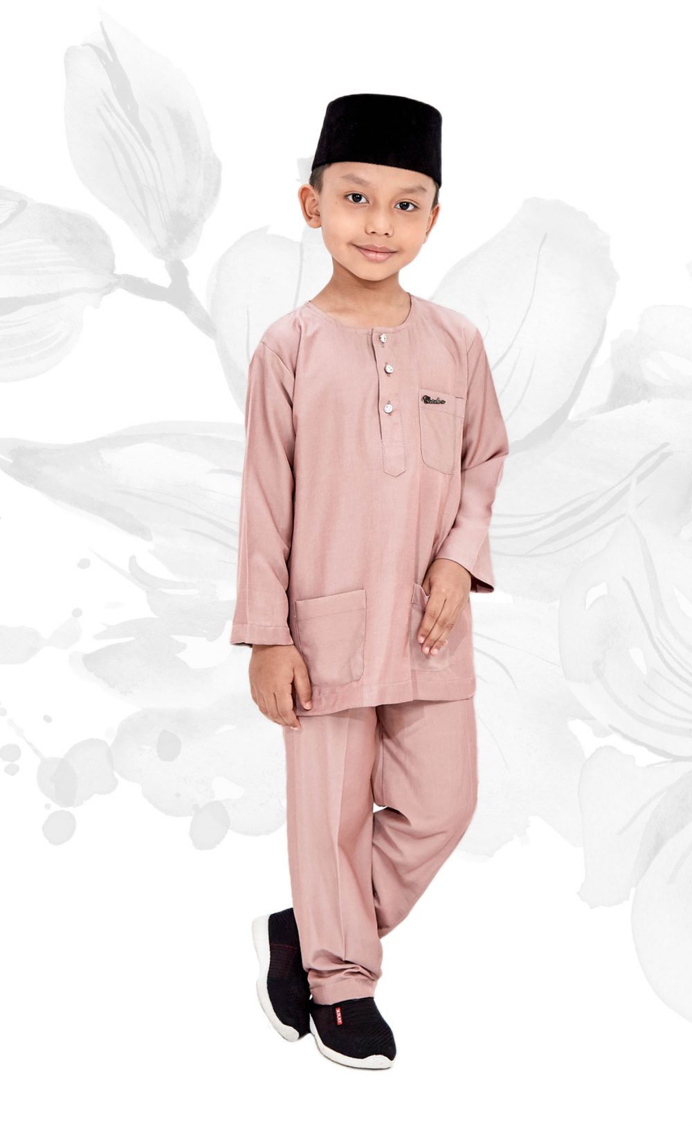Natrah - Baju Melayu - Soft Brown