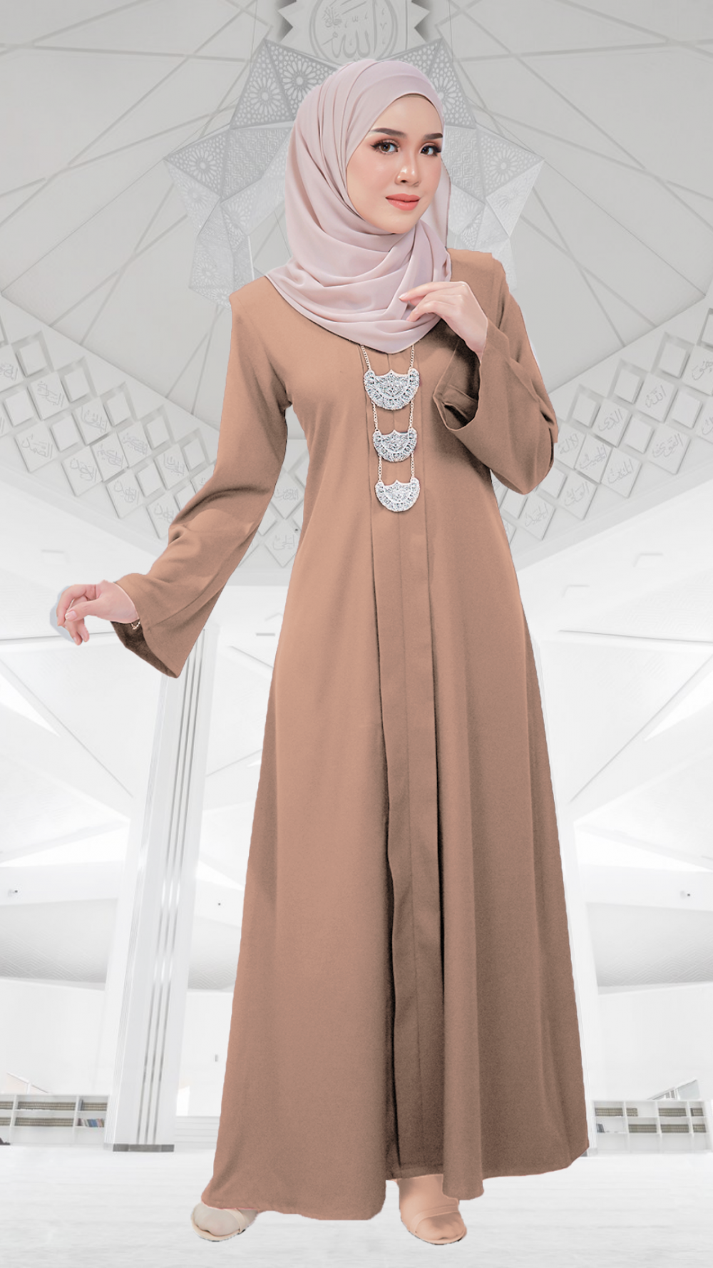 Nur Jannah - Jubah (Brown) - Image 2