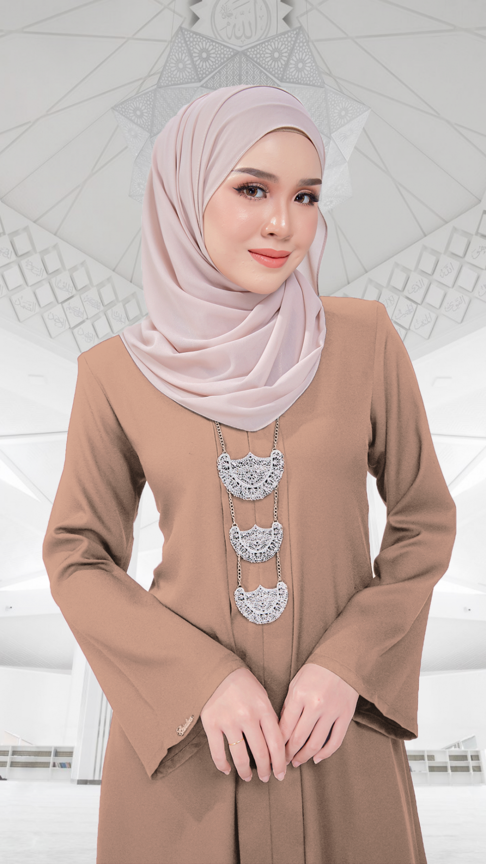 Nur Jannah - Jubah (Brown) - Image 3