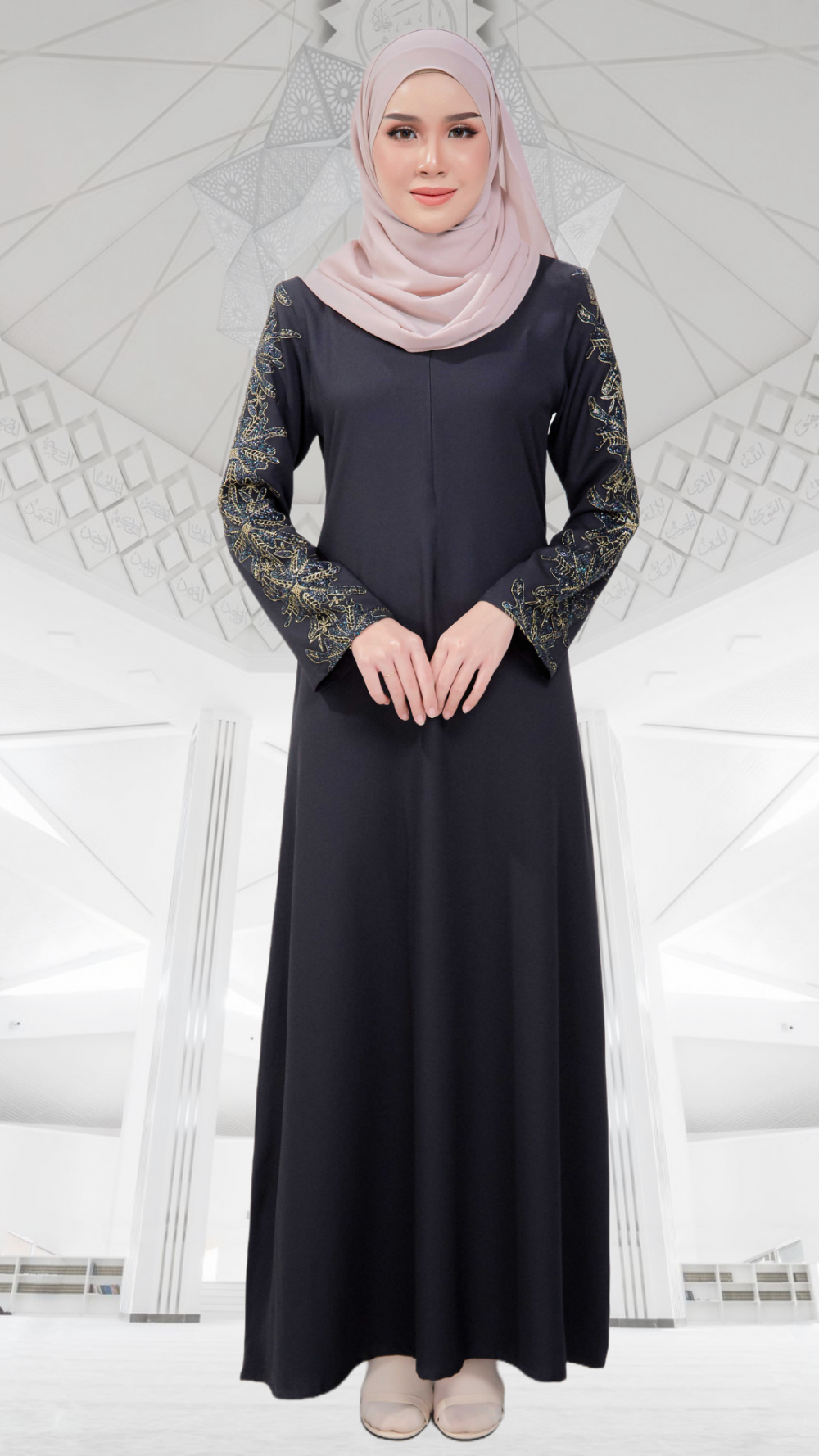 Nur Aisyah - Jubah (Black)