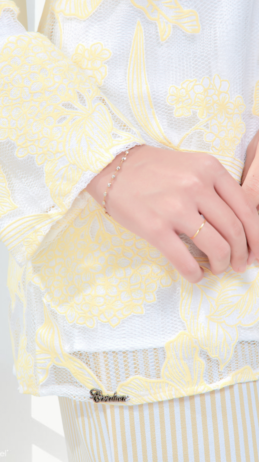 Leena - Mini Kurung - Soft Yellow - Image 4