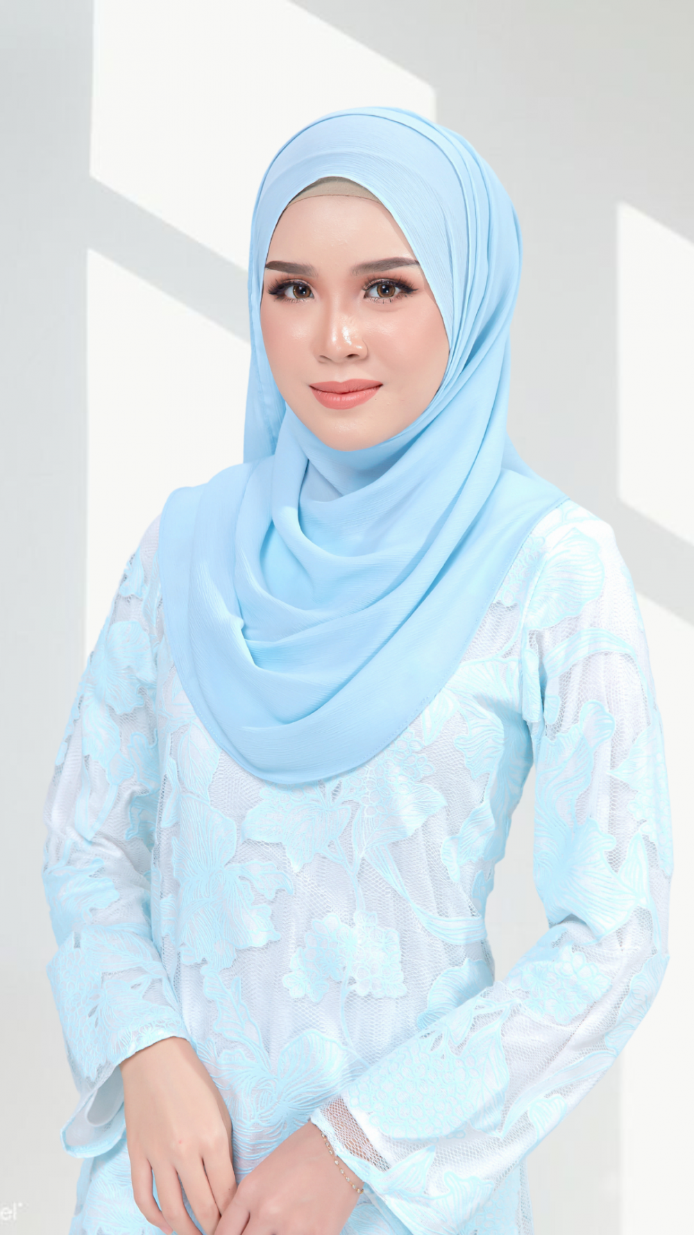Leena - Mini Kurung - Soft Blue - Image 4