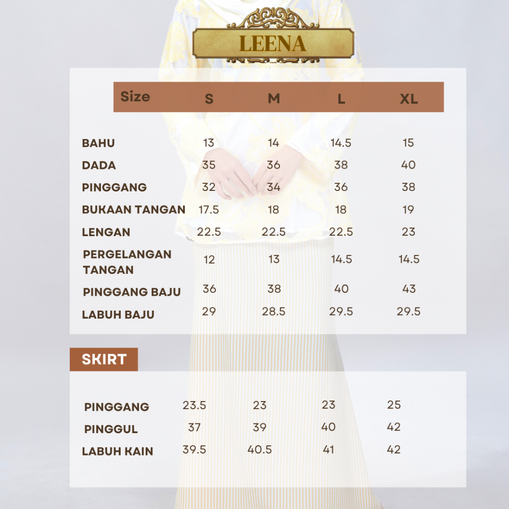 Leena - Mini Kurung - Soft Blue - Image 6