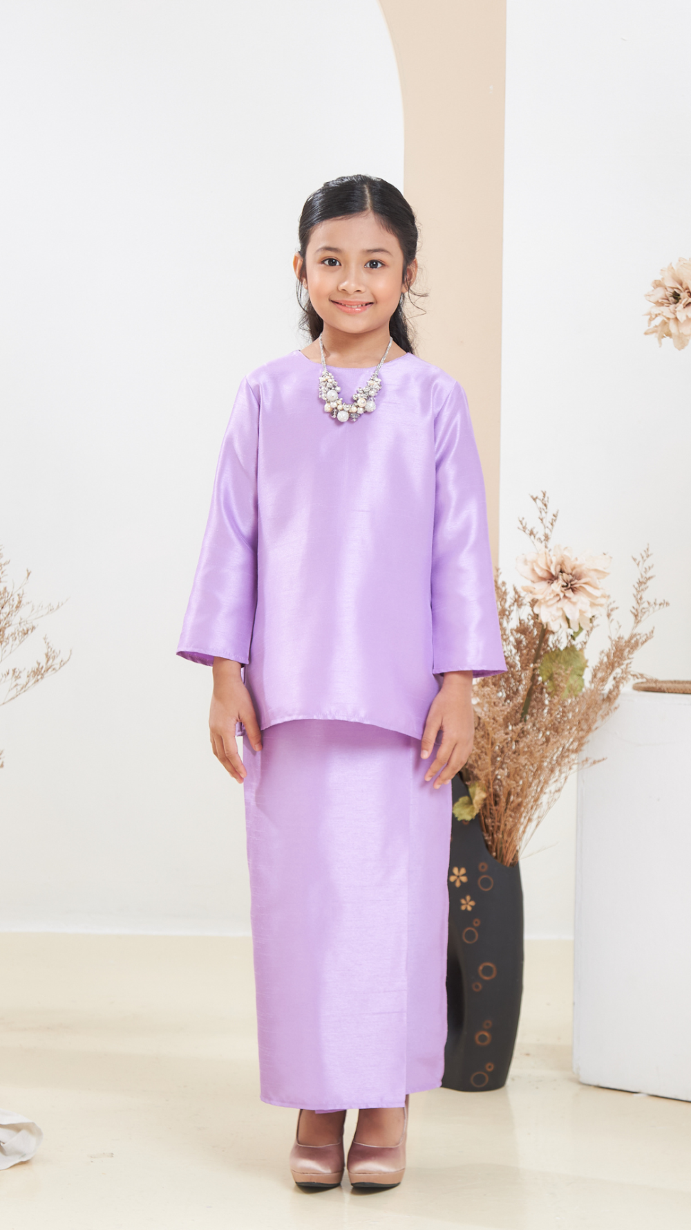 Arabella - Kurung Moden Kids - Lilac