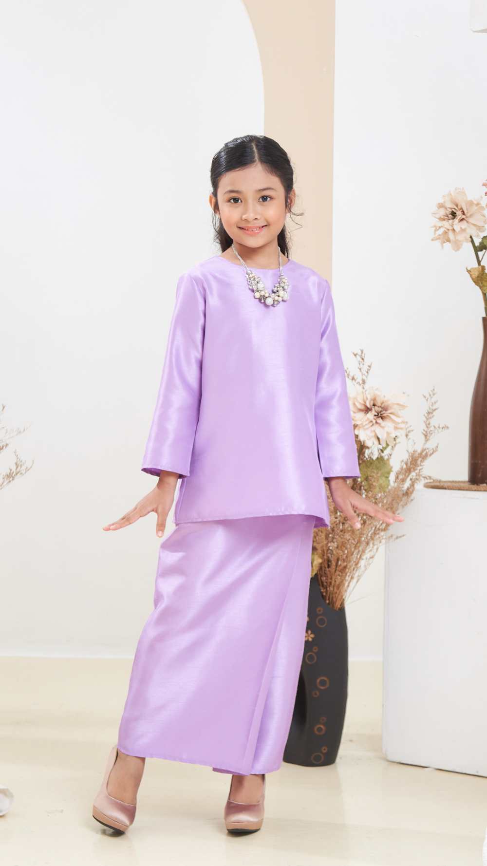 Arabella - Kurung Moden Kids - Lilac - Image 2