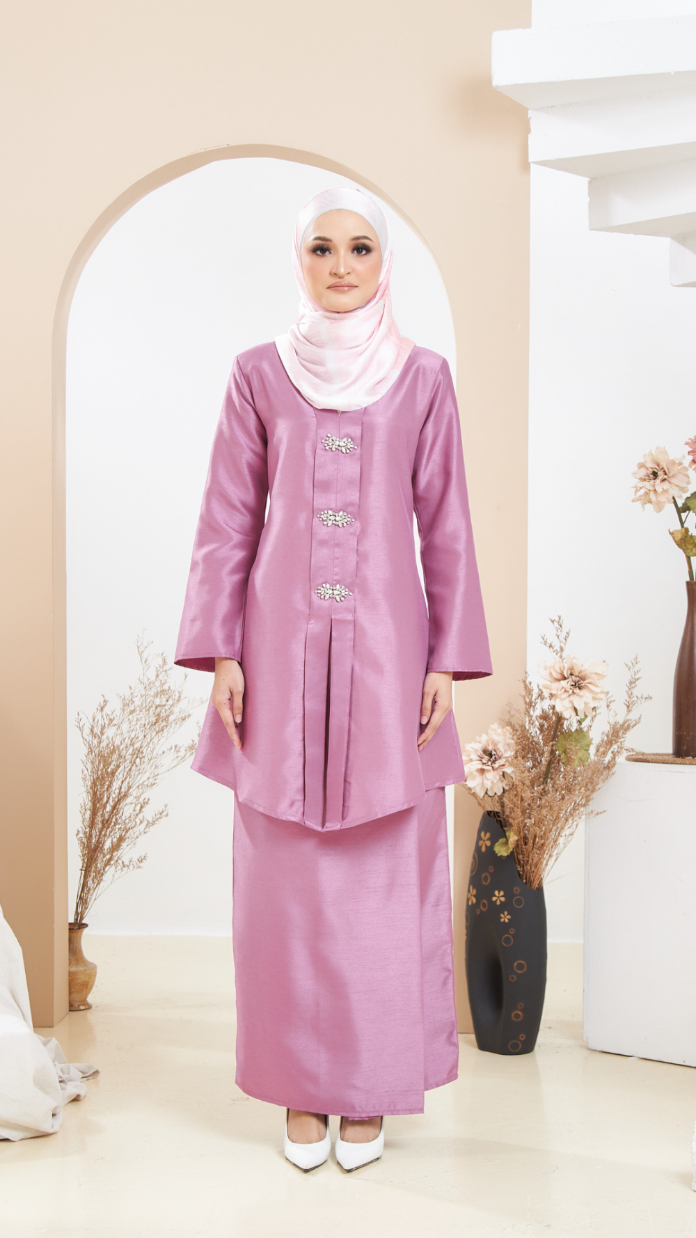 Arabella - Kebaya Manik - Pink