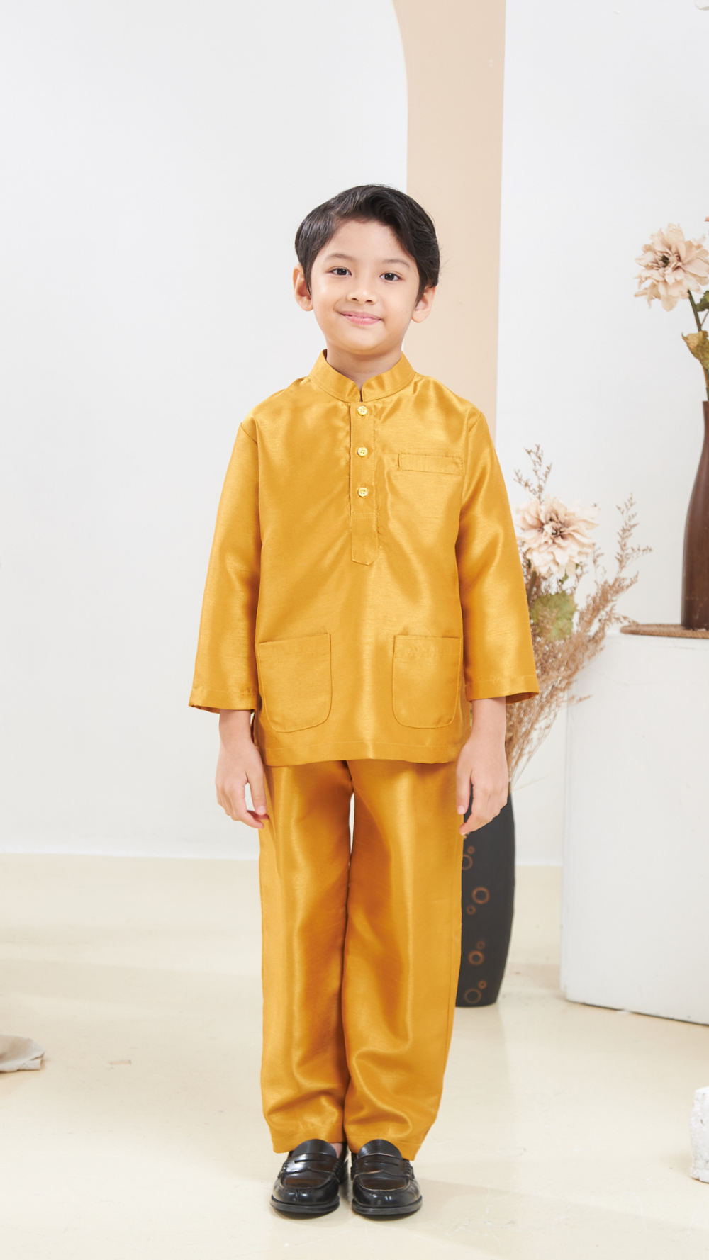 Arabella - Baju Melayu Kids - Gold