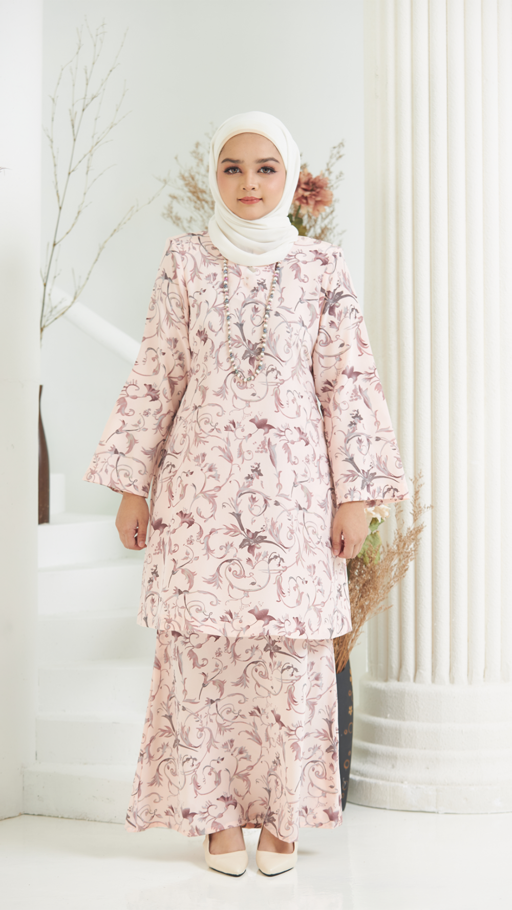 Hailey - Kurung Moden Labuh - Pink