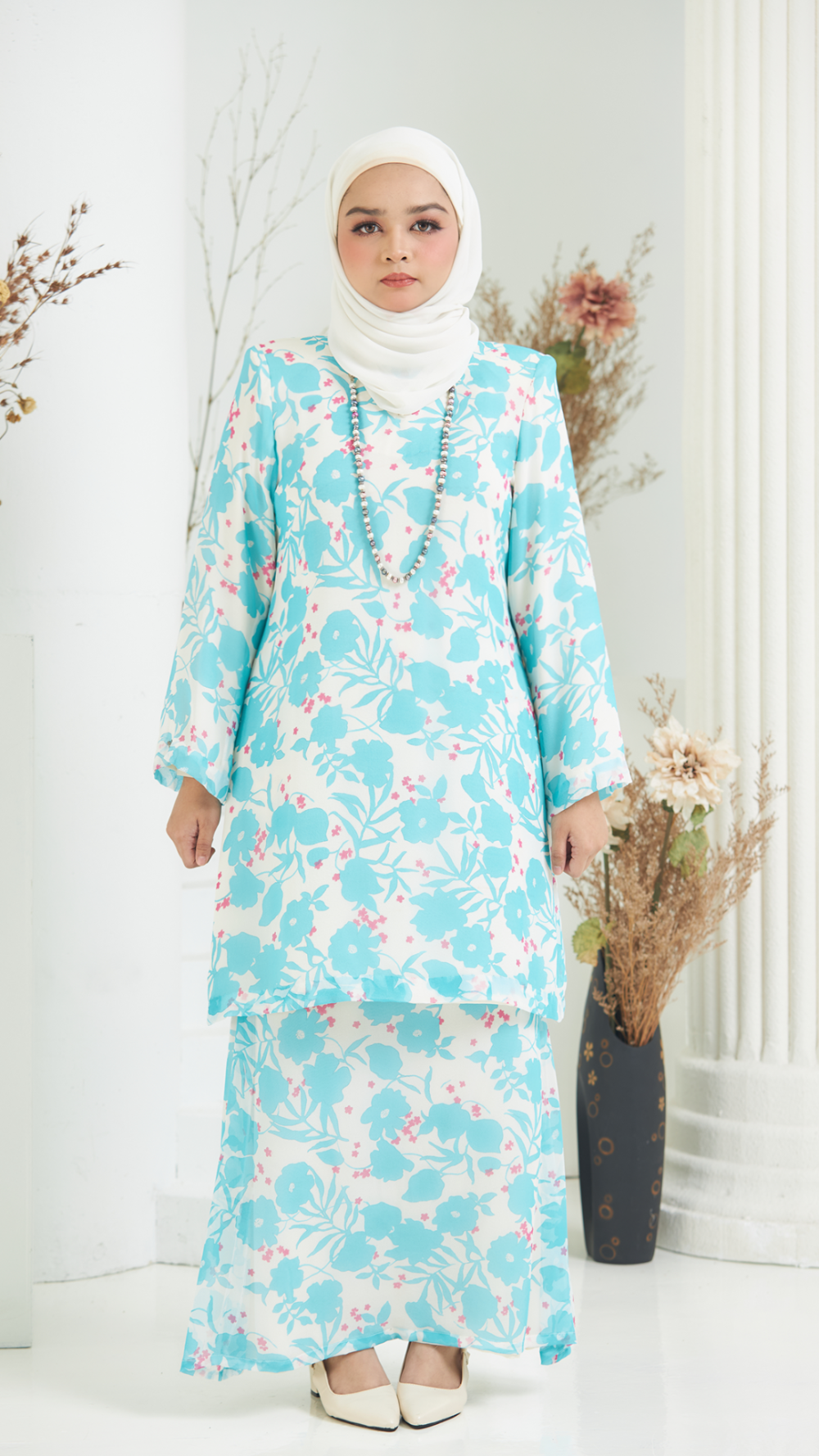 Betty - Kurung Moden Labuh - Blue