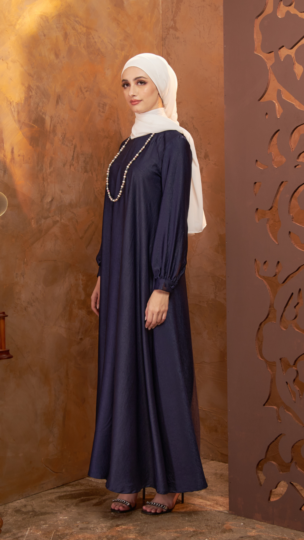 Aria- Jubah -Dark Blue - Image 2