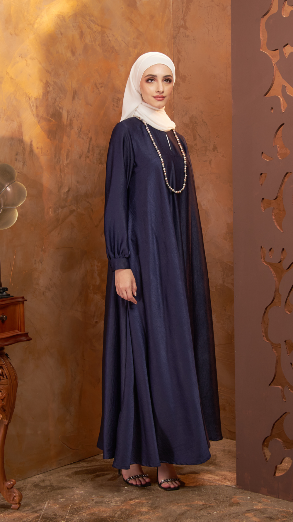 Aria- Jubah -Dark Blue - Image 3