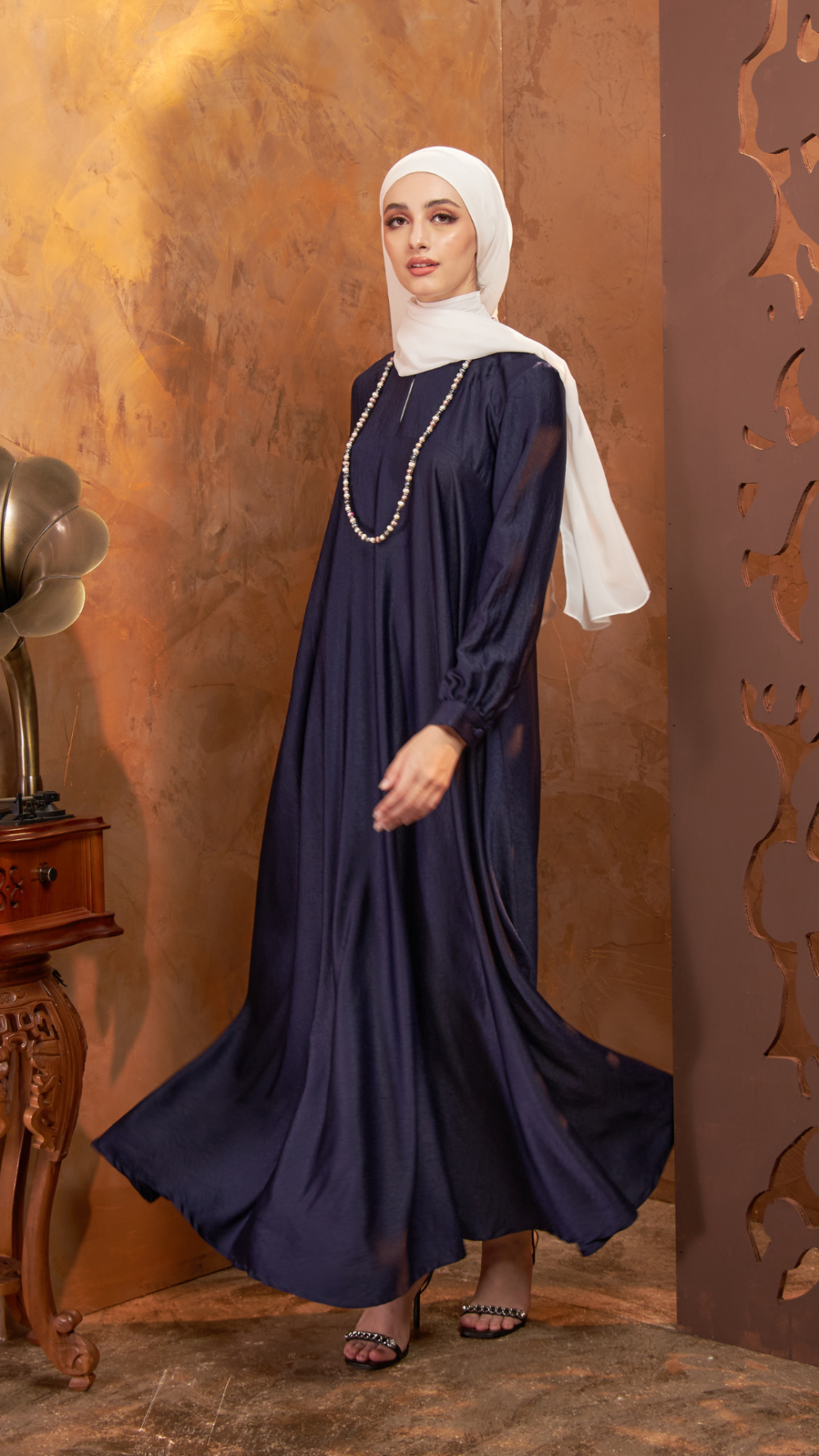 Aria- Jubah -Dark Blue - Image 4