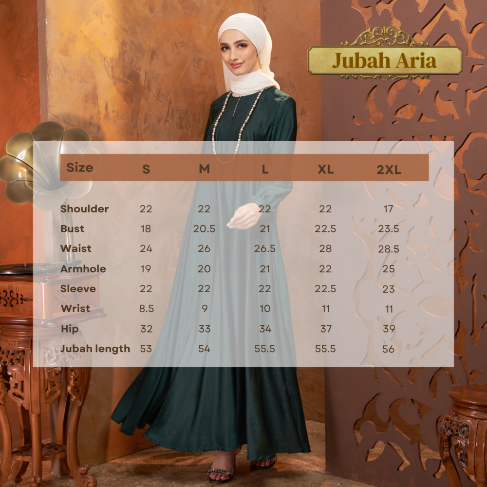 Aria- Jubah -Dark Blue - Image 5