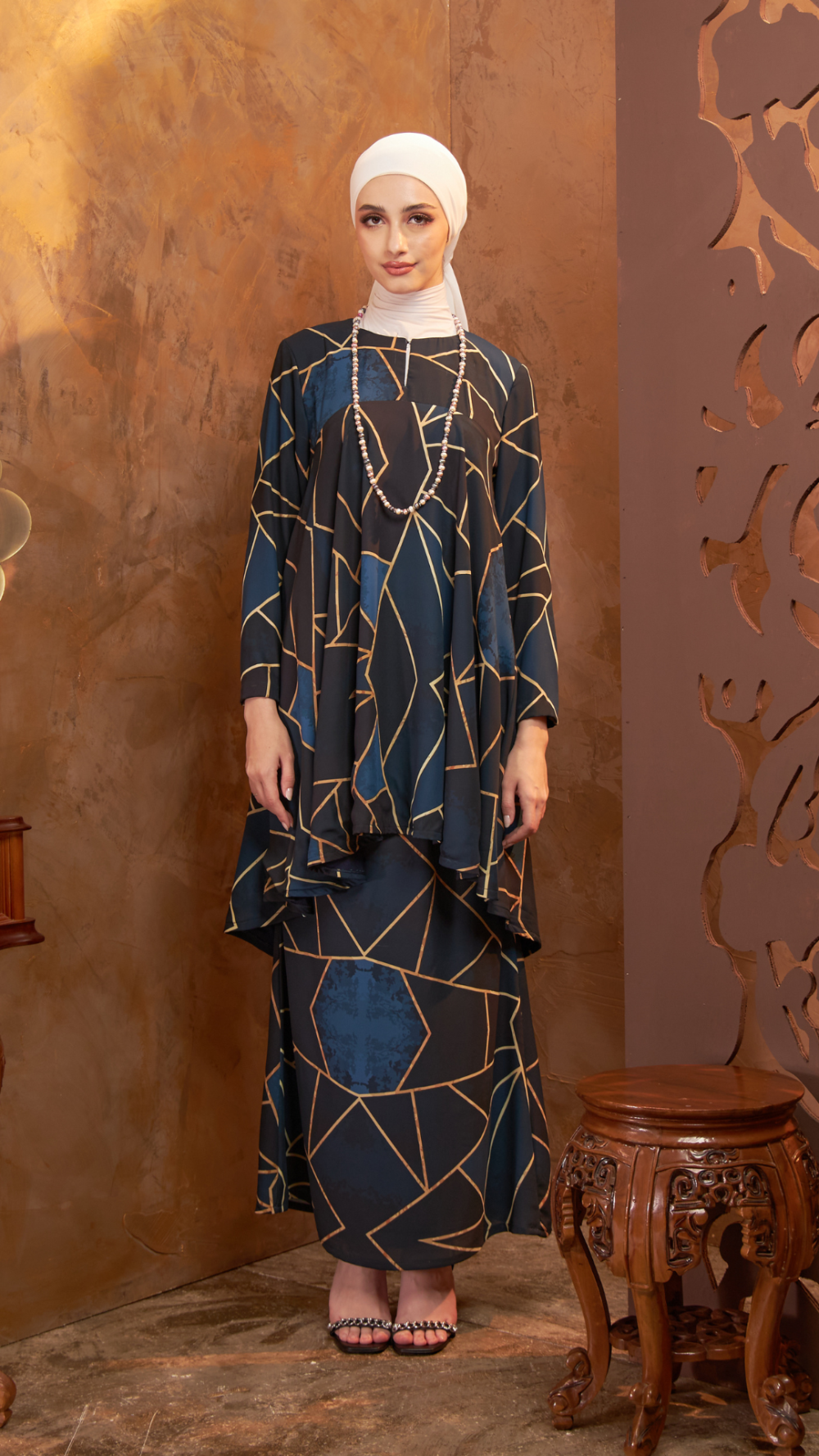Sonata Kurung - Dark Blue