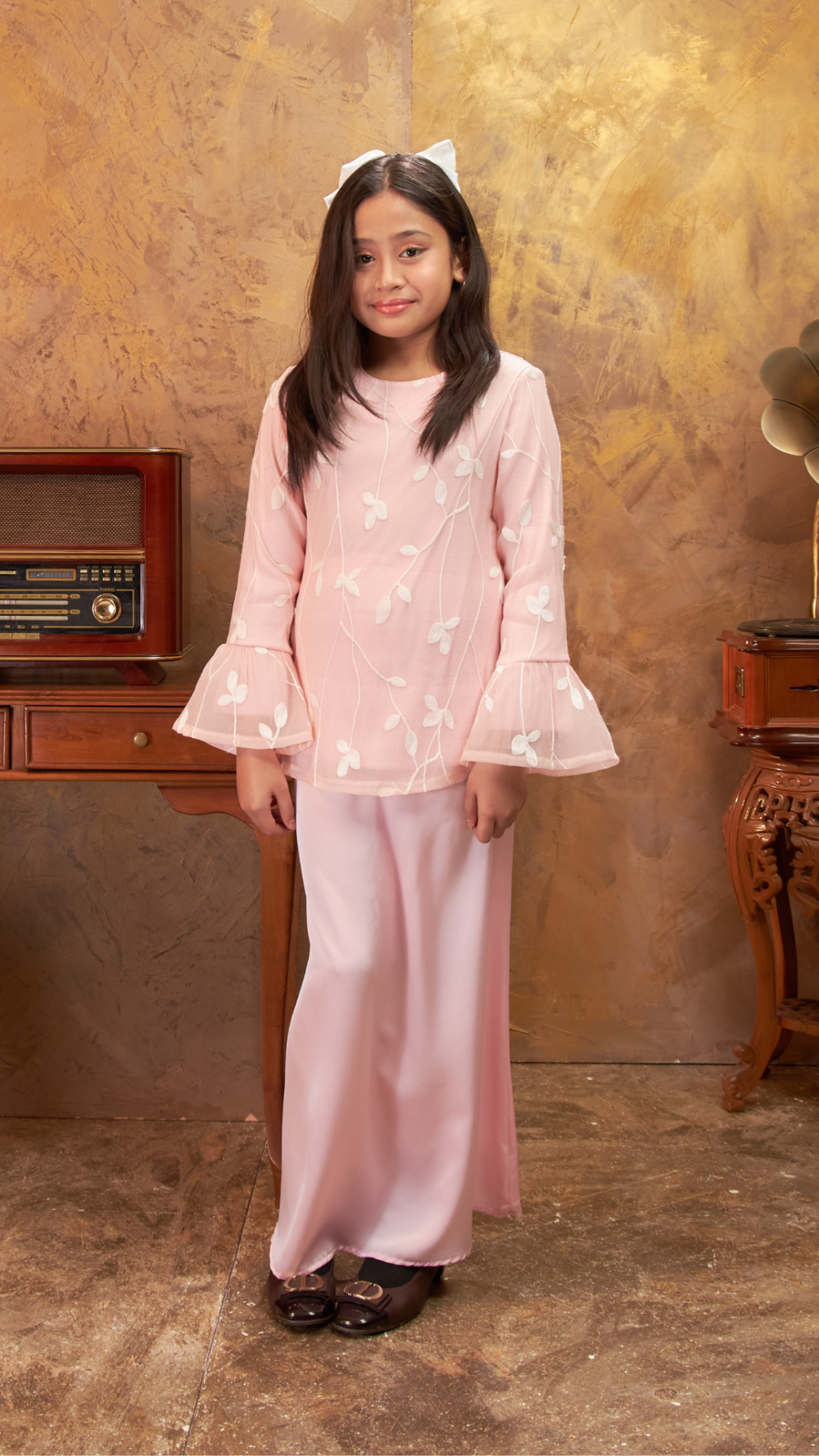 Gurindam - Kurung Pesak Moden - Soft Pink - Image 4