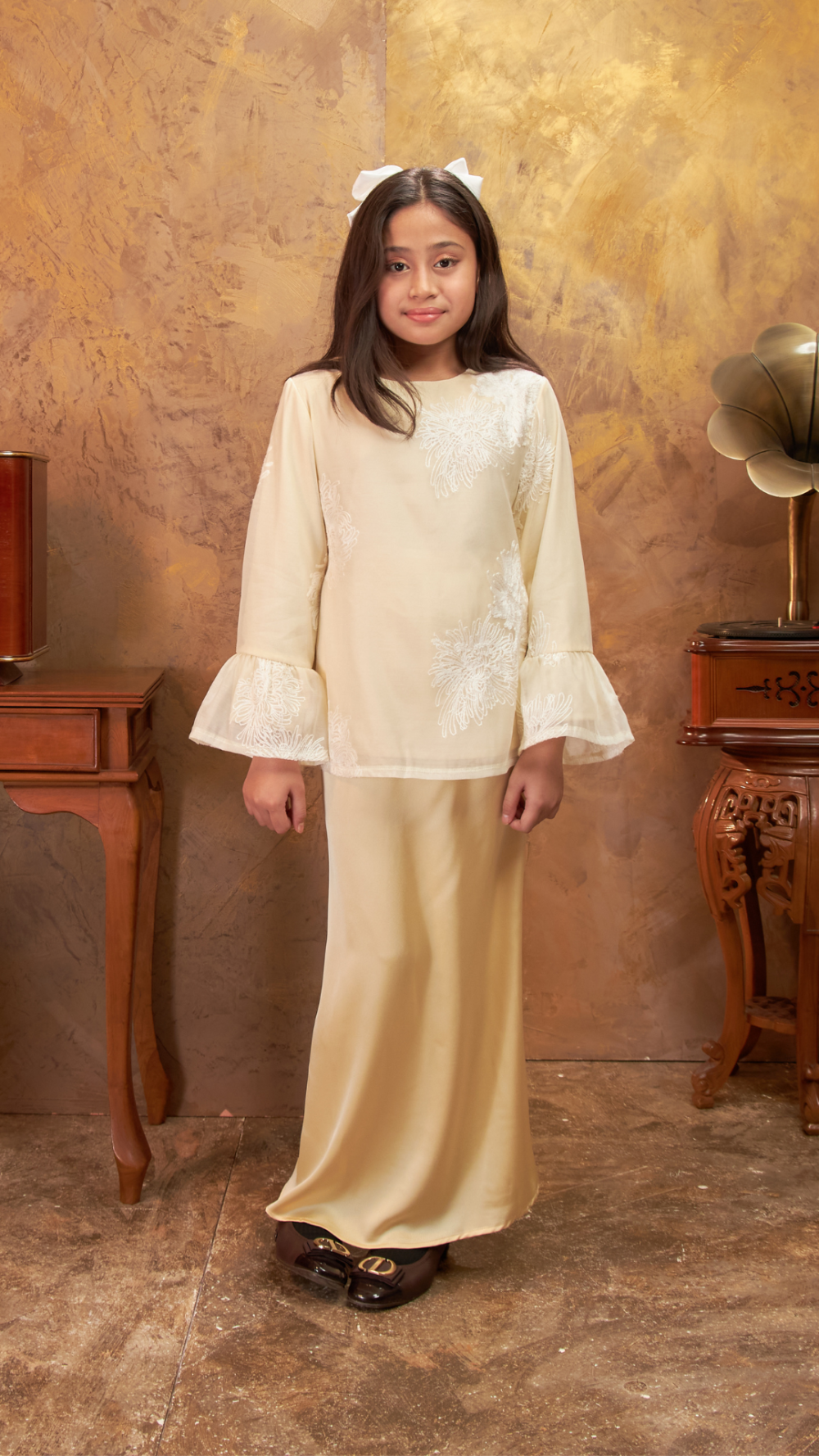 Gurindam - Kurung Pesak Moden - Soft Yellow