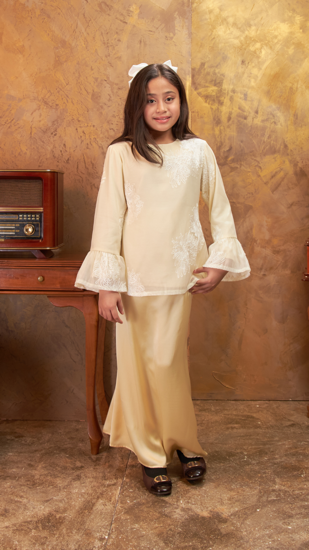 Gurindam - Kurung Pesak Moden - Soft Yellow - Image 2