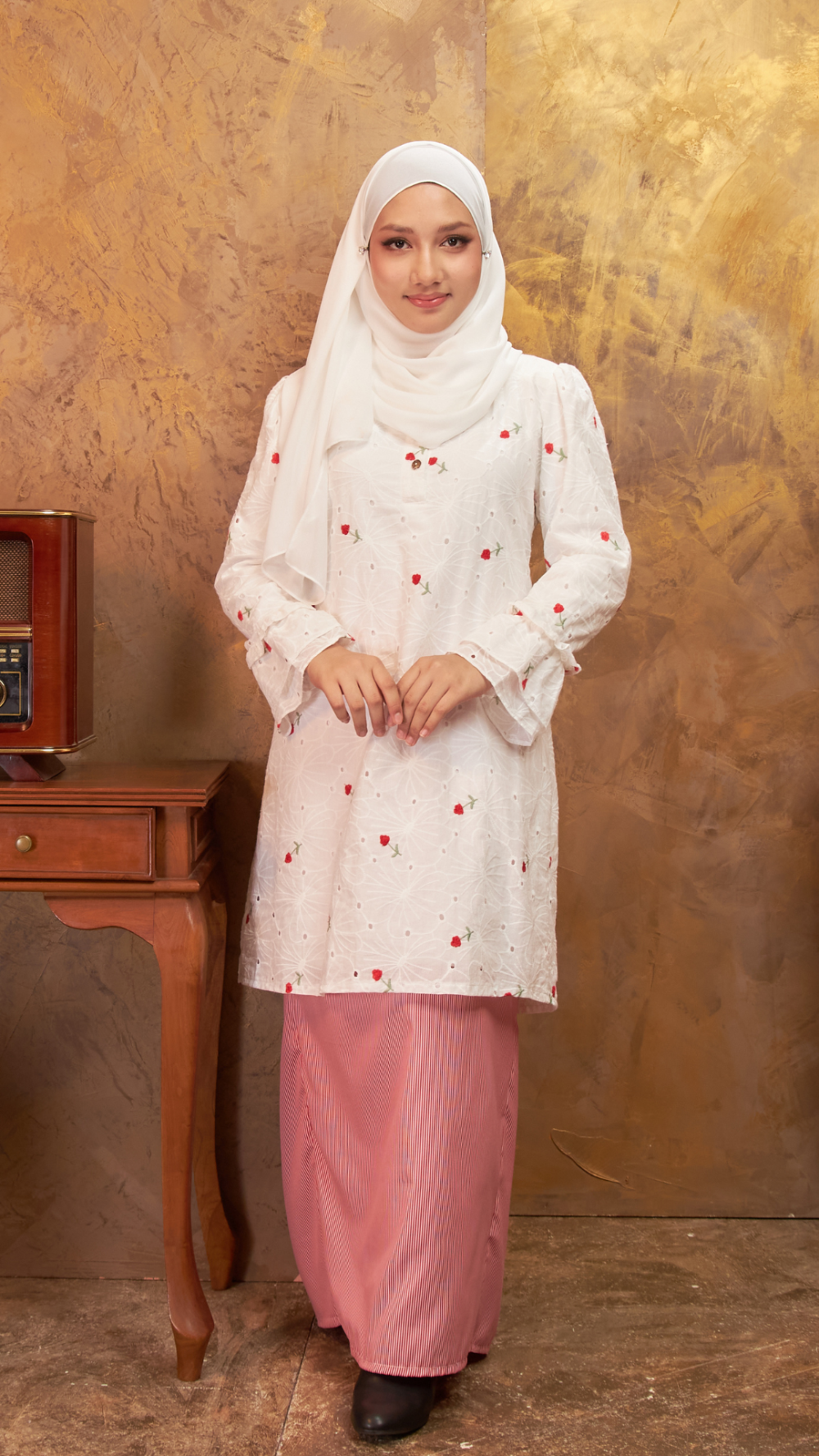Irama - Kurung Moden - Cherry Red