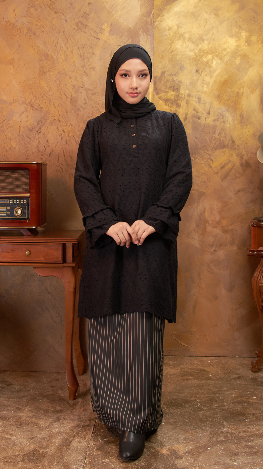 Irama - Kurung Moden - Black