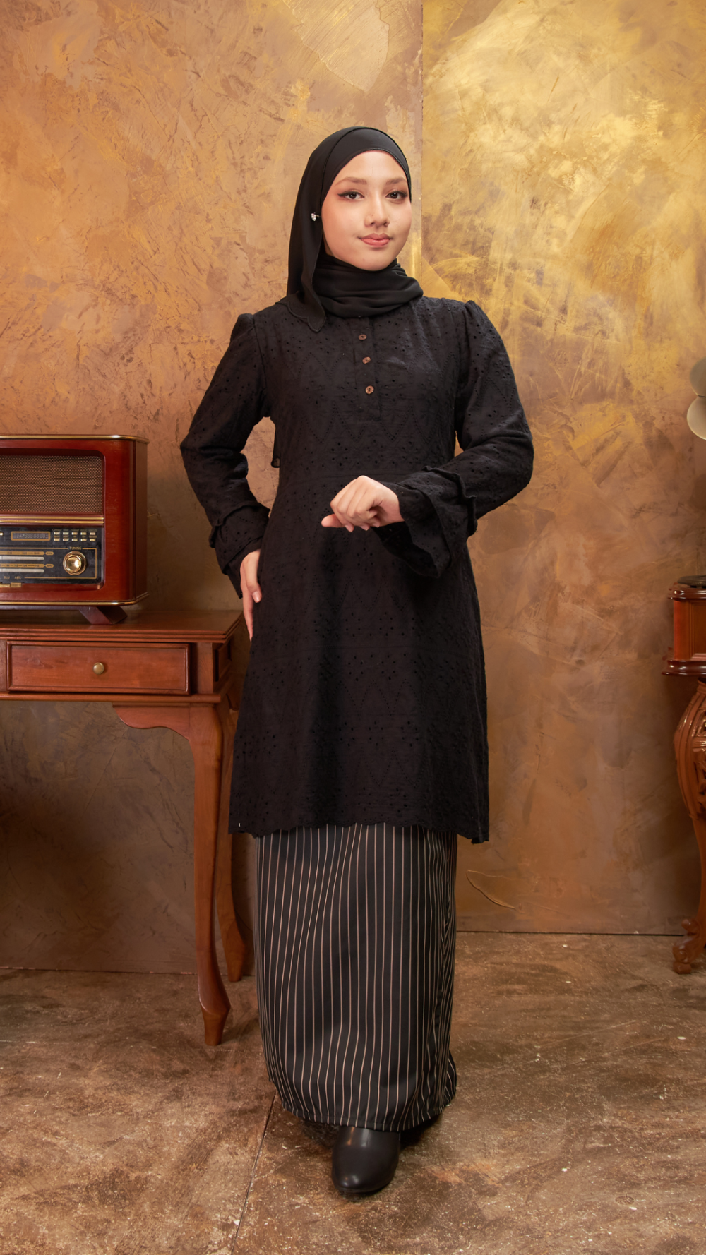 Irama - Kurung Moden - Black - Image 4