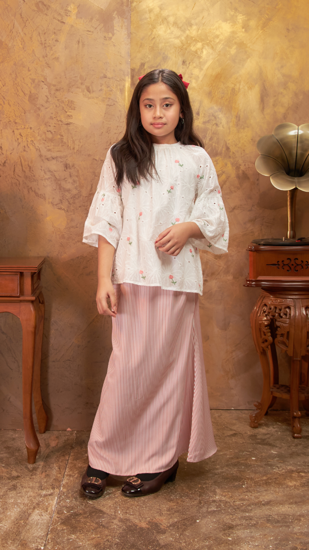 Irama - Kurung Moden Pendek - Cherry Pink - Image 4