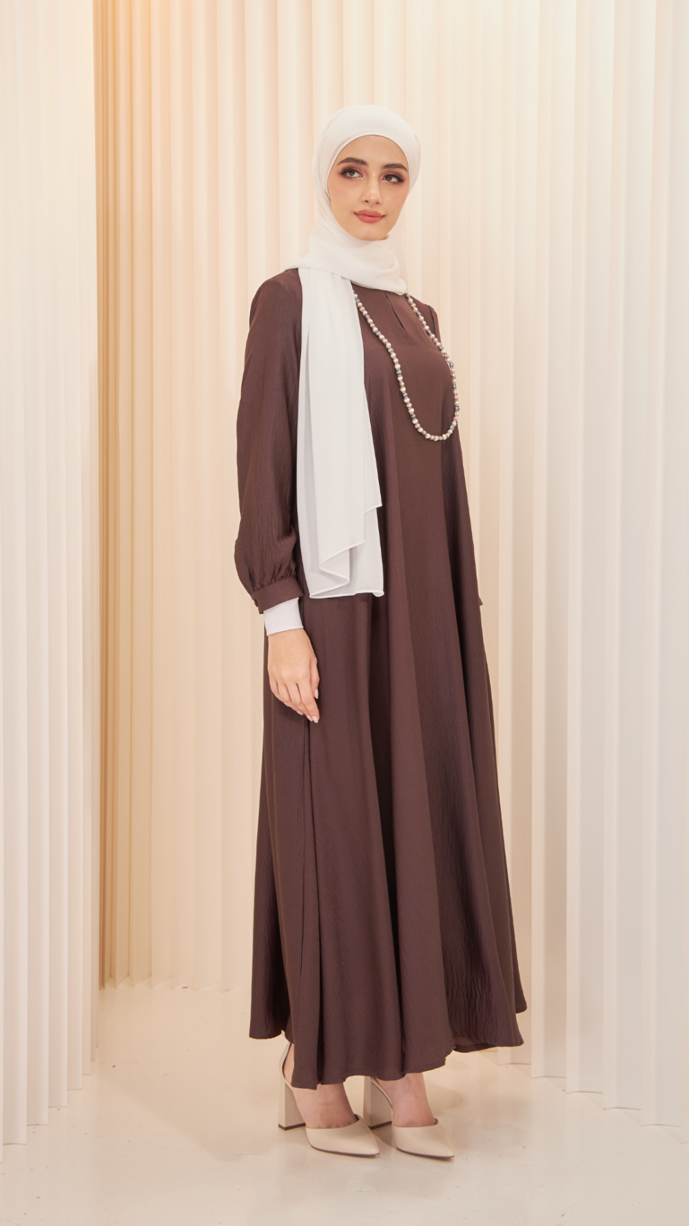 Aria- Jubah - Brown - Image 4
