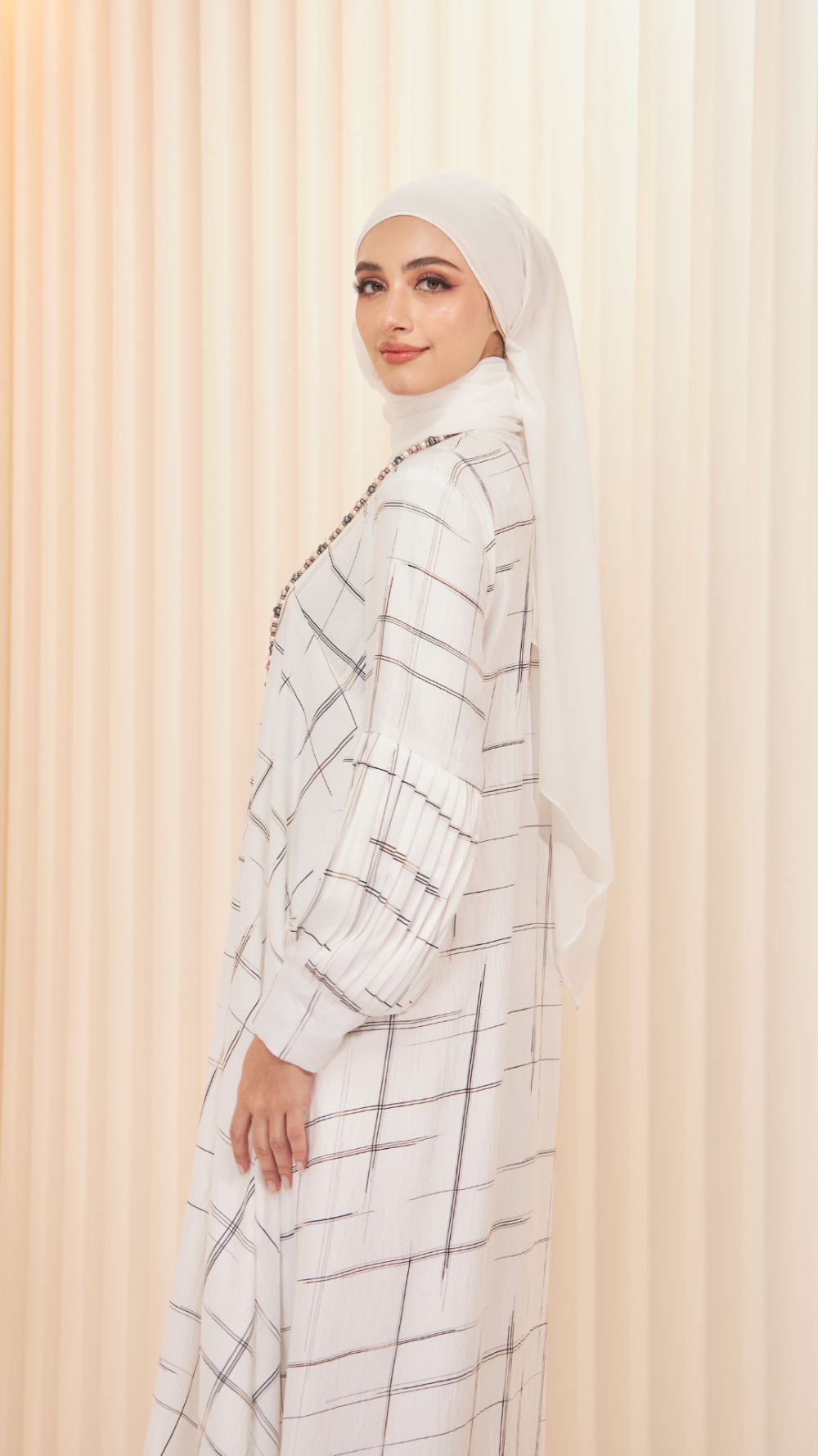 Arina- Jubah - White - Image 6