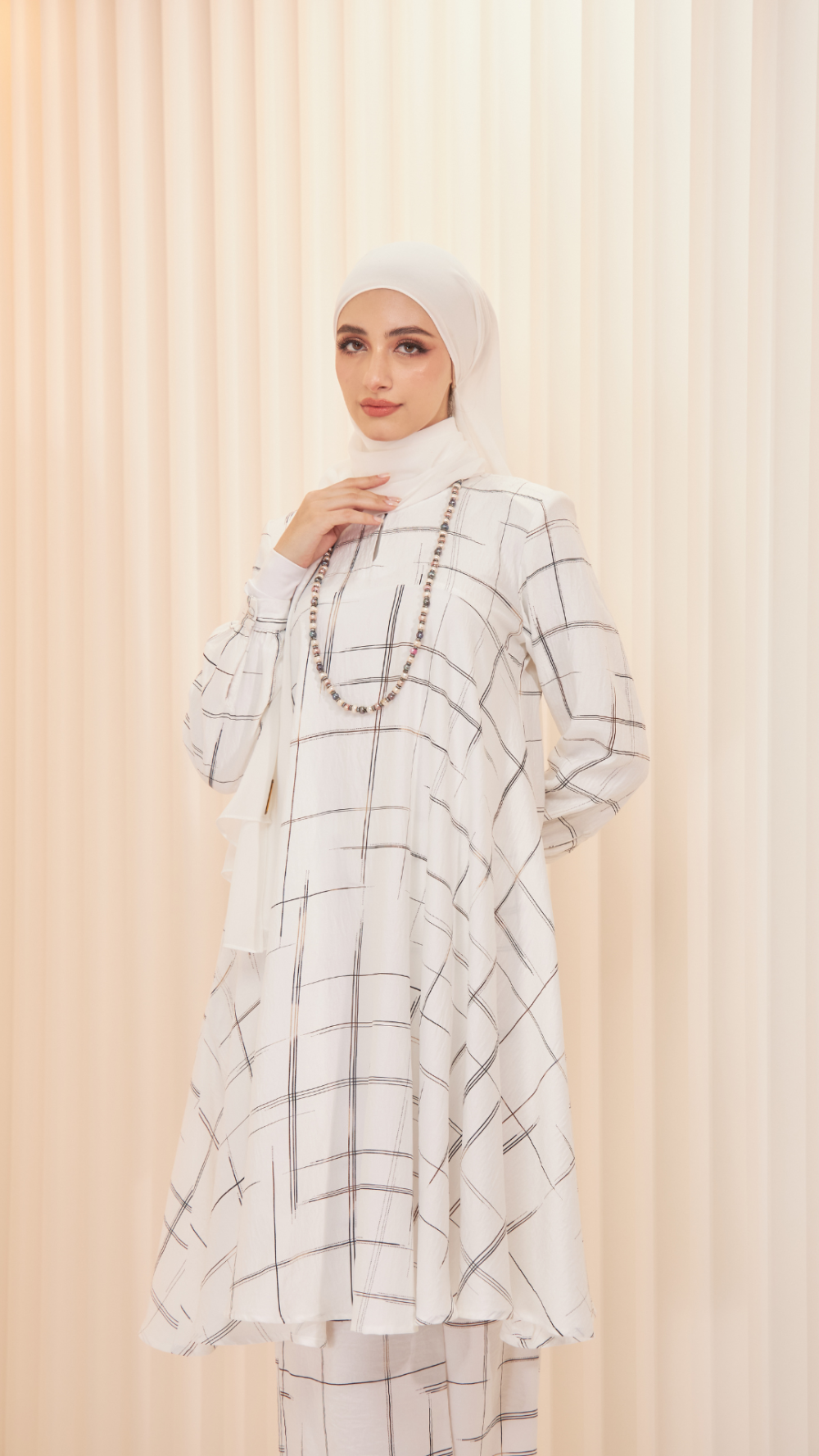 Ayfa- Tunic Set - White - Image 5
