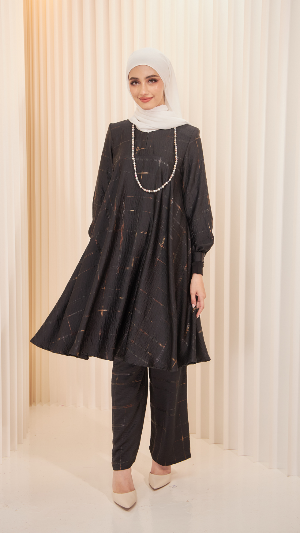 Ayfa- Tunic Set - Black - Image 4