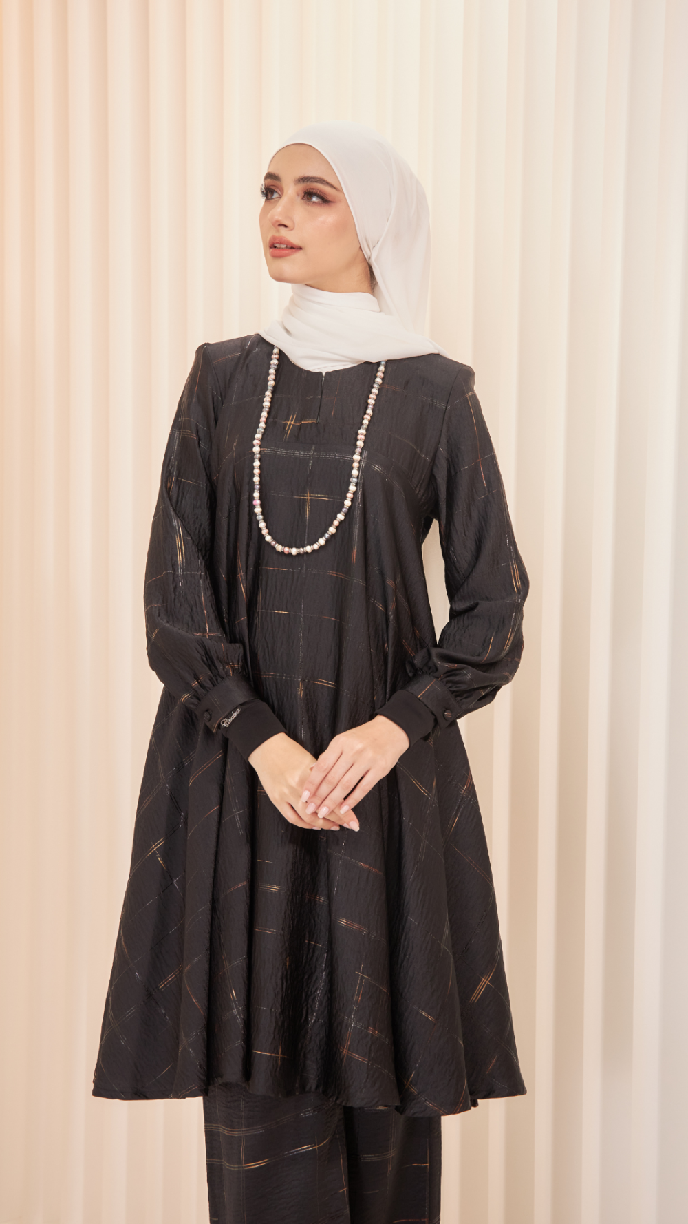 Ayfa- Tunic Set - Black - Image 5