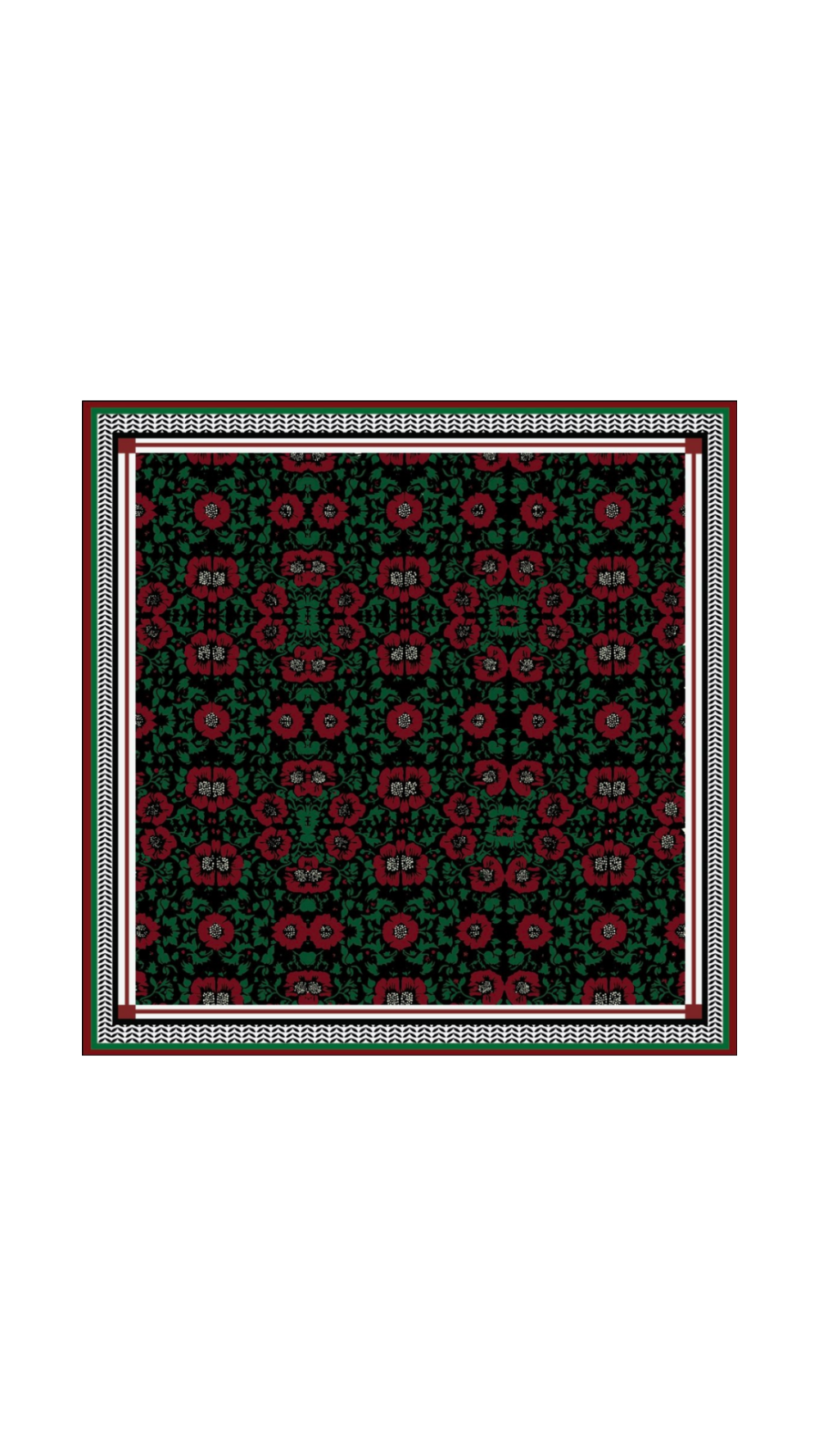 The Sarah Hijab Palestine -Black Red