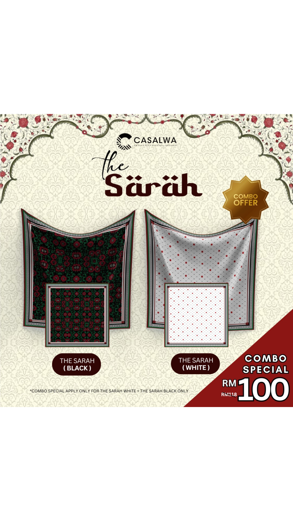 The Sarah Hijab Palestine -Combo Special