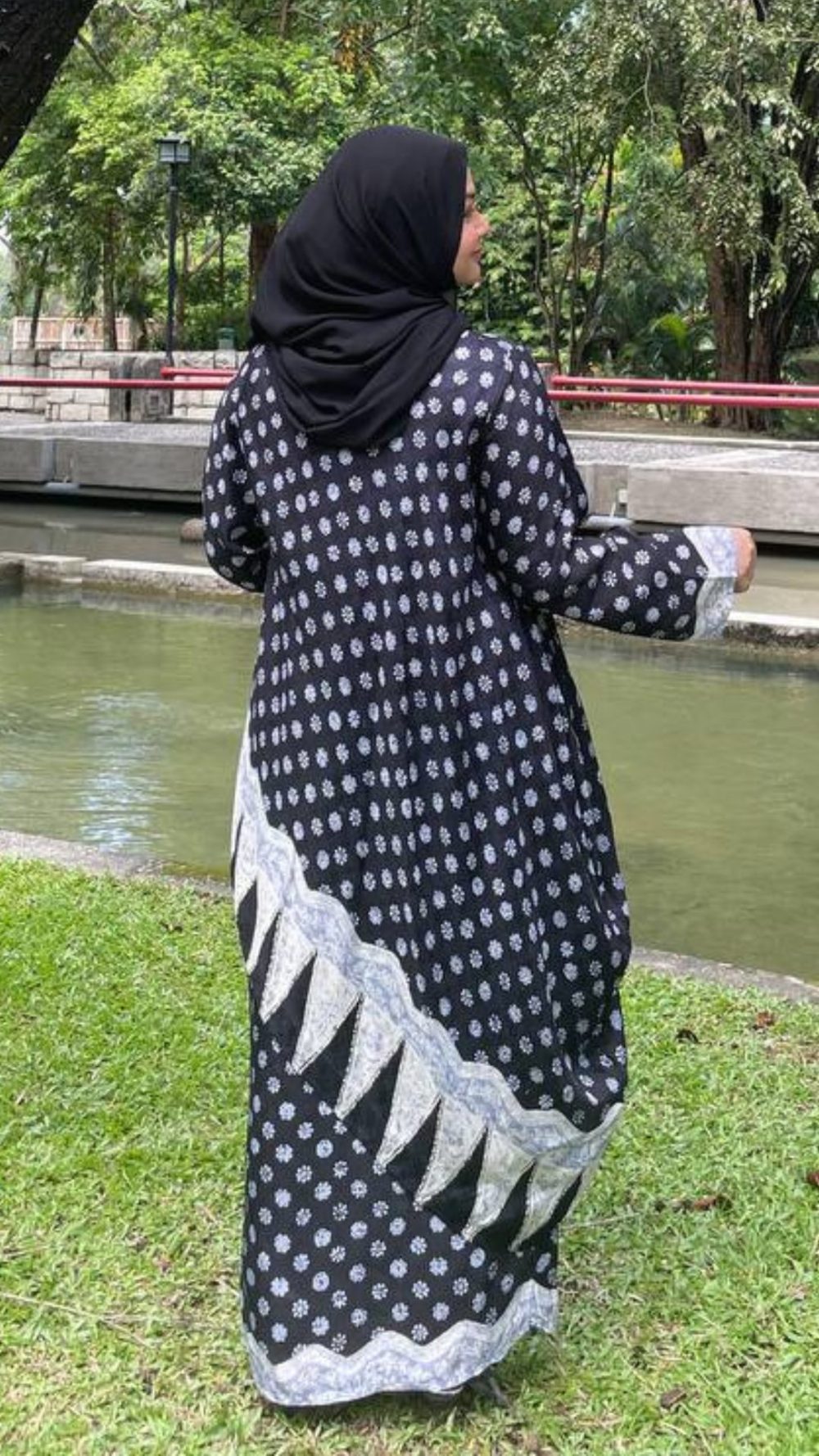 Widuri - Kurung Moden Labuh - Dark Blue - Image 3