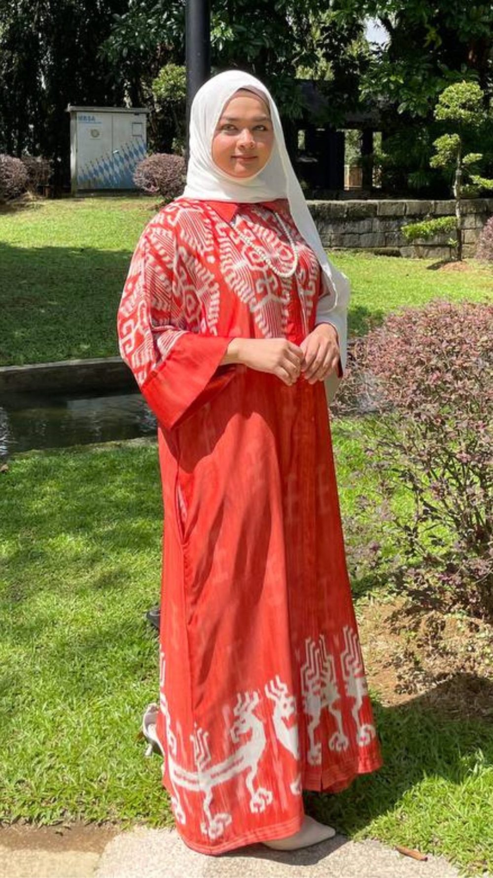 Tiara -Jubah Kaftan - Orange - Image 2