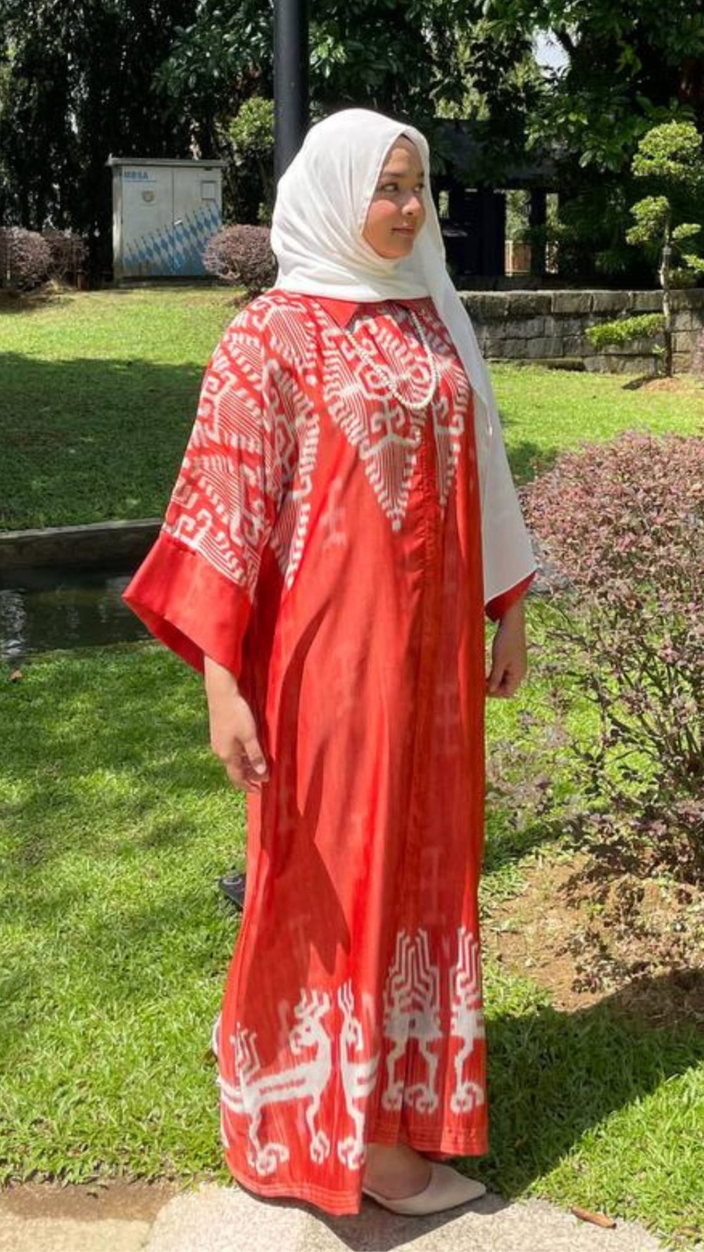 Tiara -Jubah Kaftan - Orange - Image 4