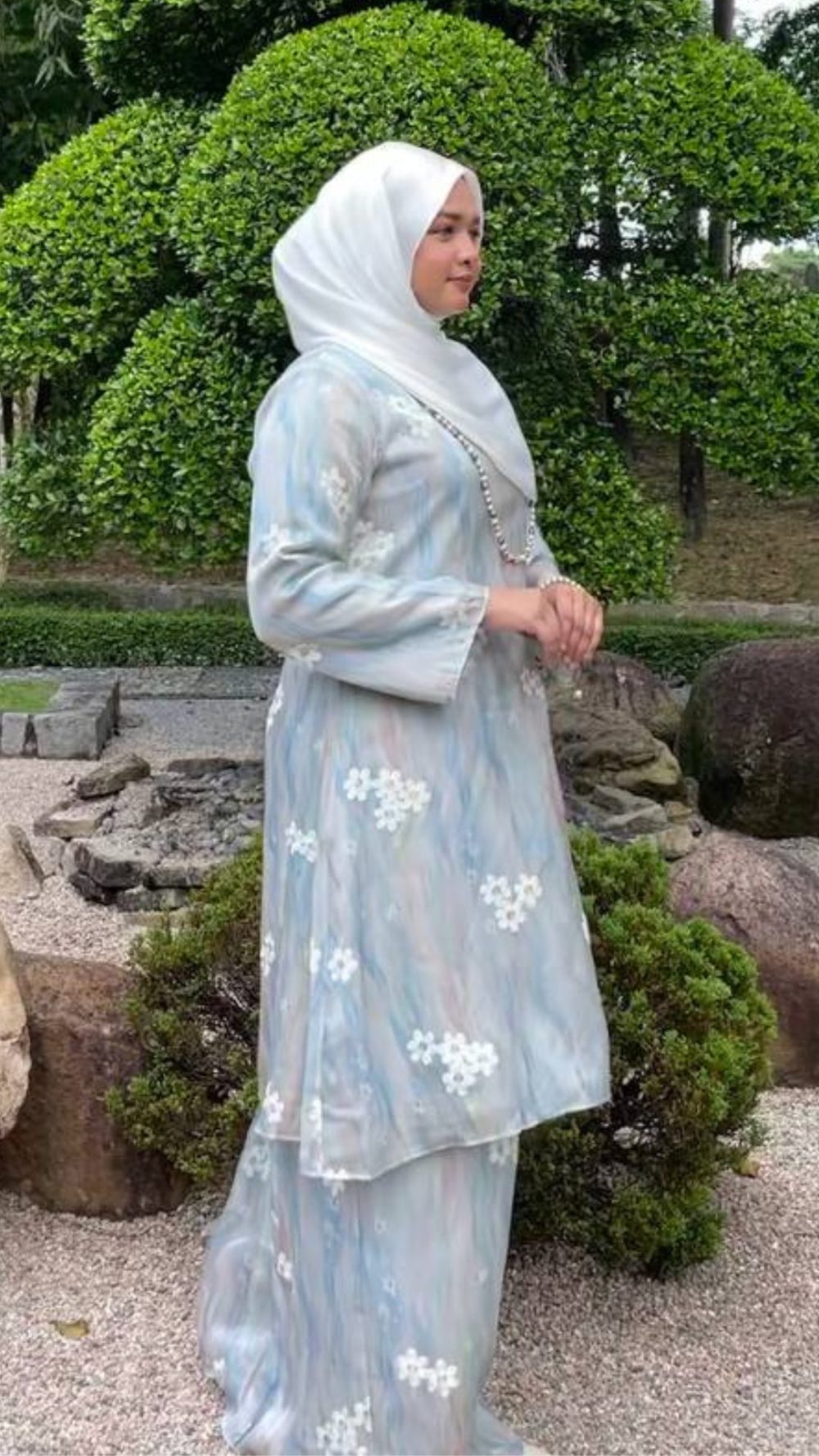 Saadong - Kurung Moden - Soft Grey - Image 3