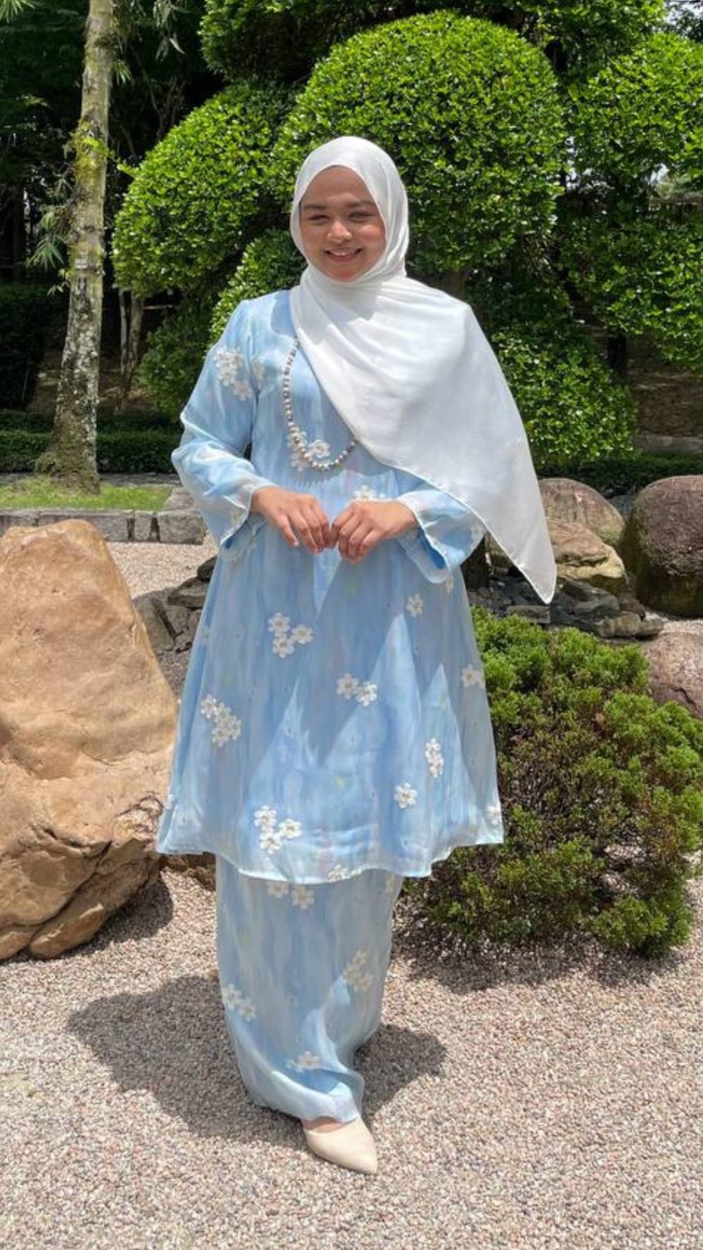 Saadong - Kurung Moden - Soft Blue