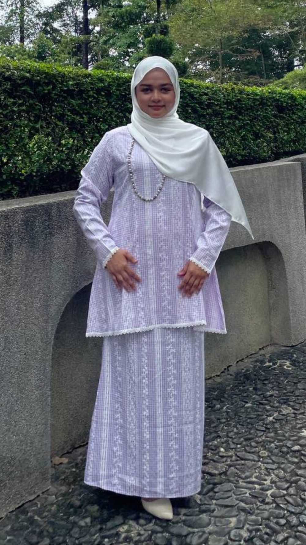 Nilam Sari - Kurung Moden Pendek - Purple - Image 2
