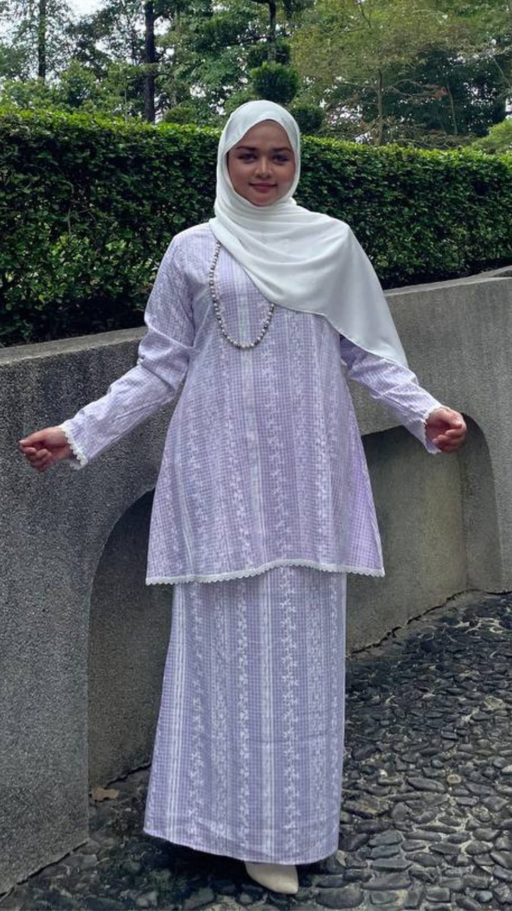 Nilam Sari - Kurung Moden Pendek - Purple - Image 4
