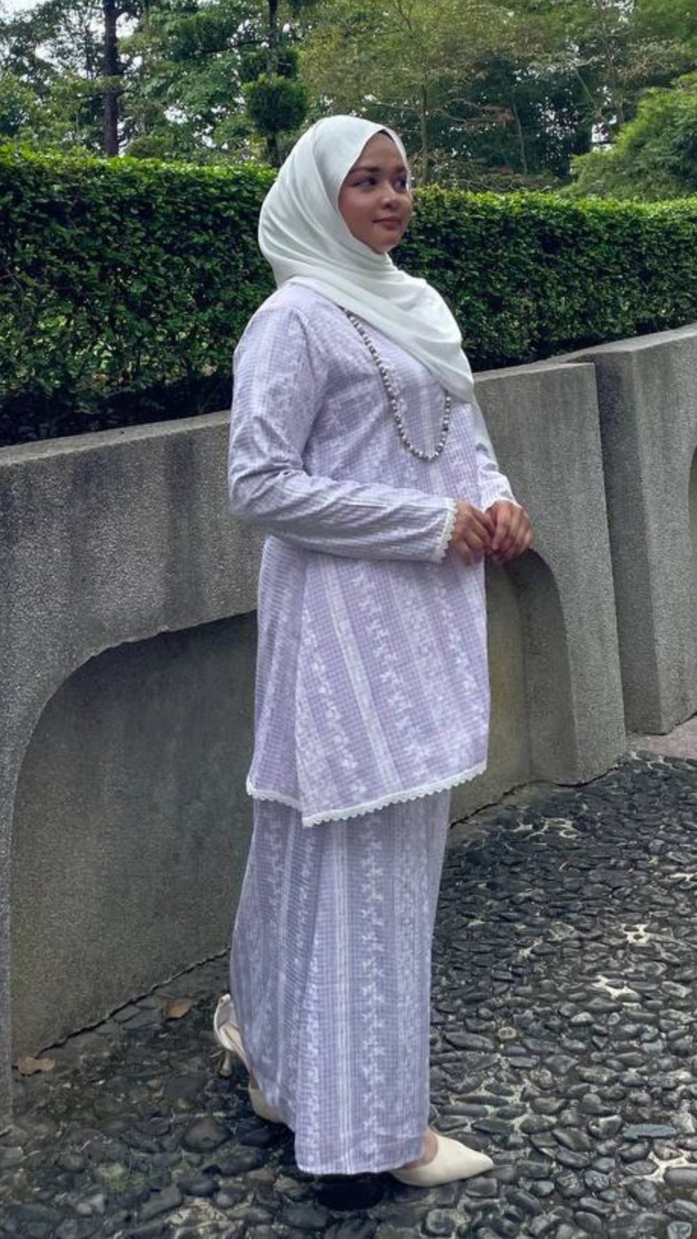 Nilam Sari - Kurung Moden Pendek - Purple - Image 3
