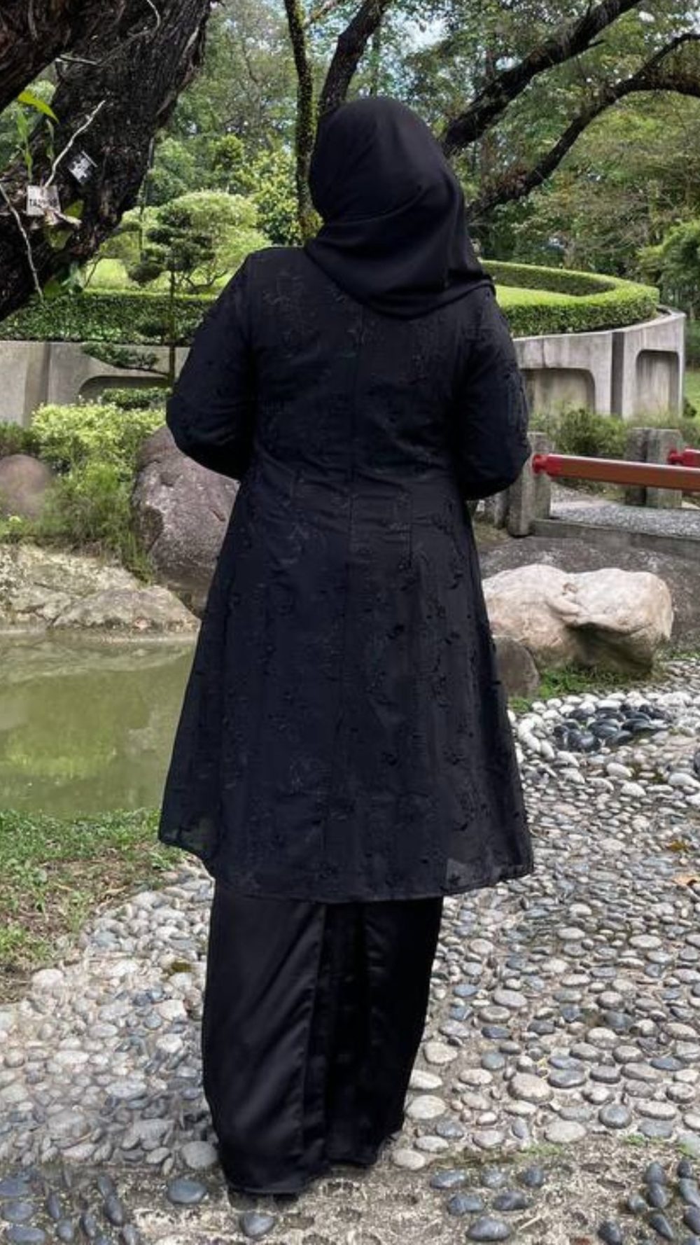 Ledang - Kurung Moden Labuh - Black - Image 3