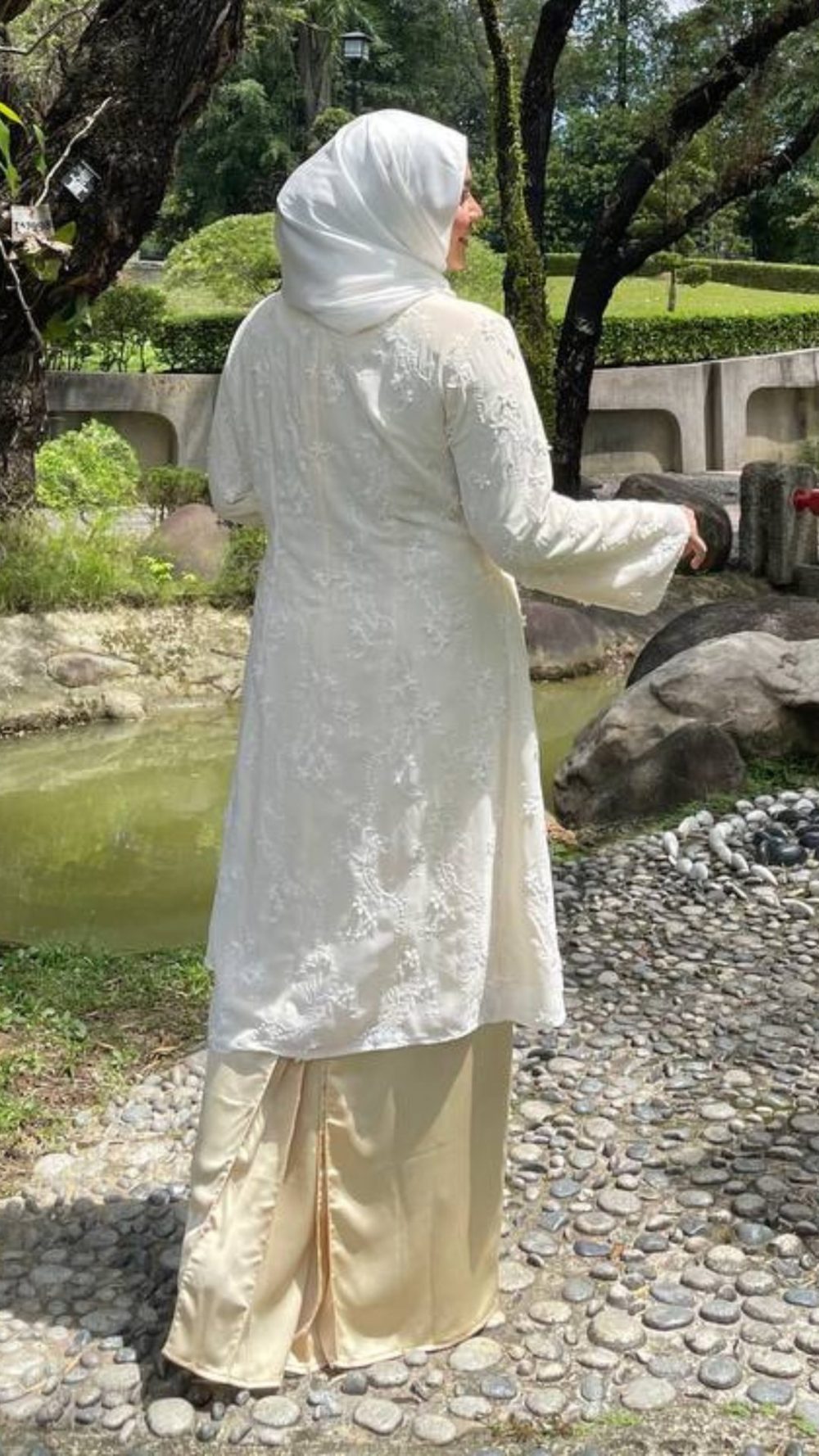 Ledang - Kurung Moden Labuh - Soft Yellow - Image 3