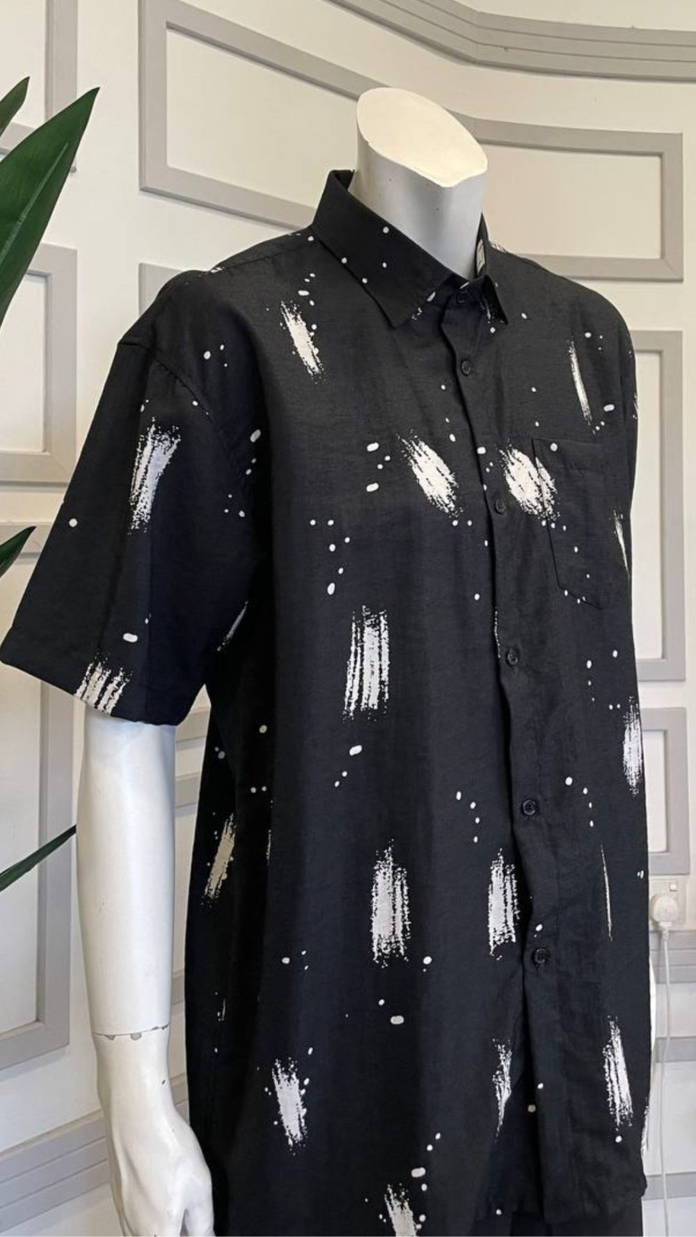 Kemeja Lelaki - Black - Image 4