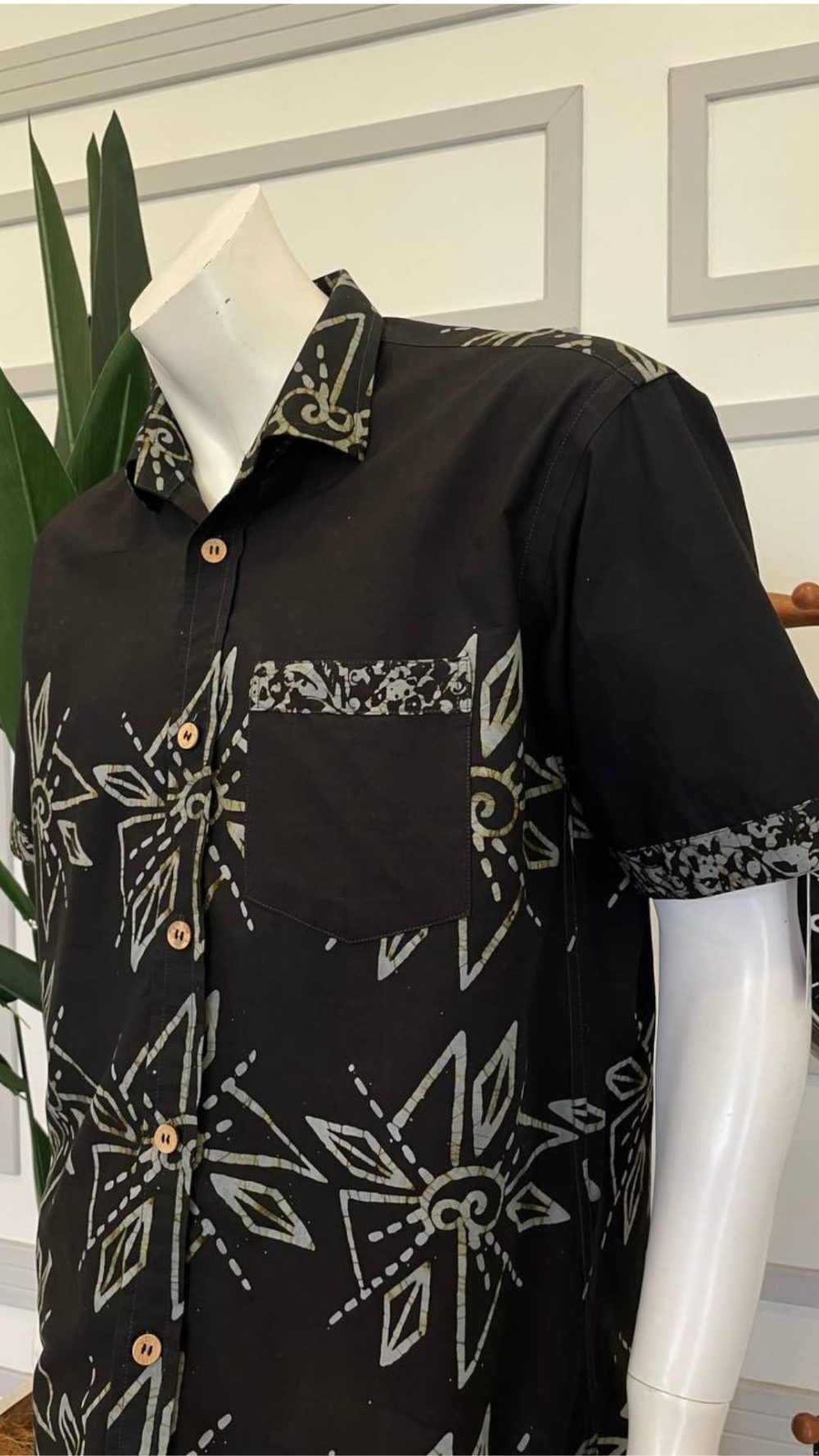 Kemeja Lelaki - Black - Image 2