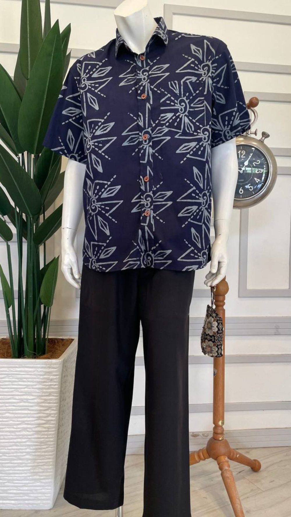 Kemeja Lelaki - Dark Blue