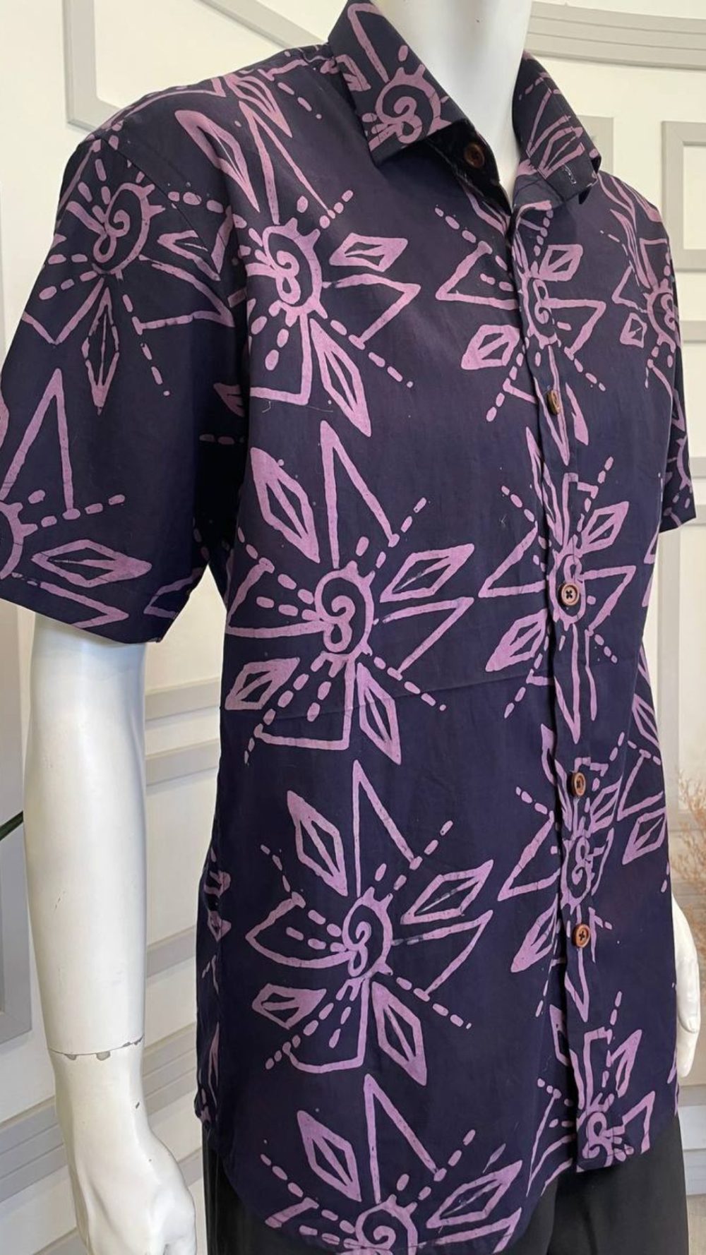 Kemeja Lelaki - Purple - Image 3