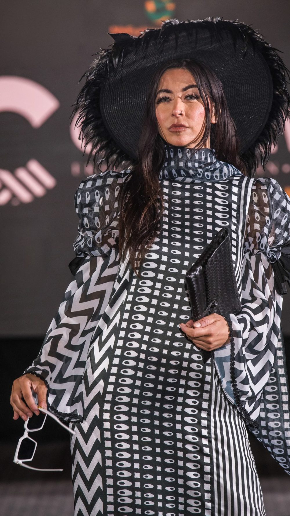 Carom Seeds - Casual Wear - Long Dress - Black White - Image 2