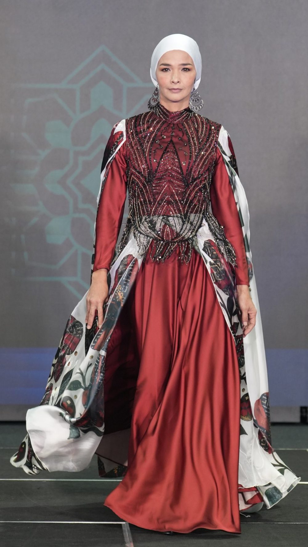 Muse - Dress - Red White - Image 2